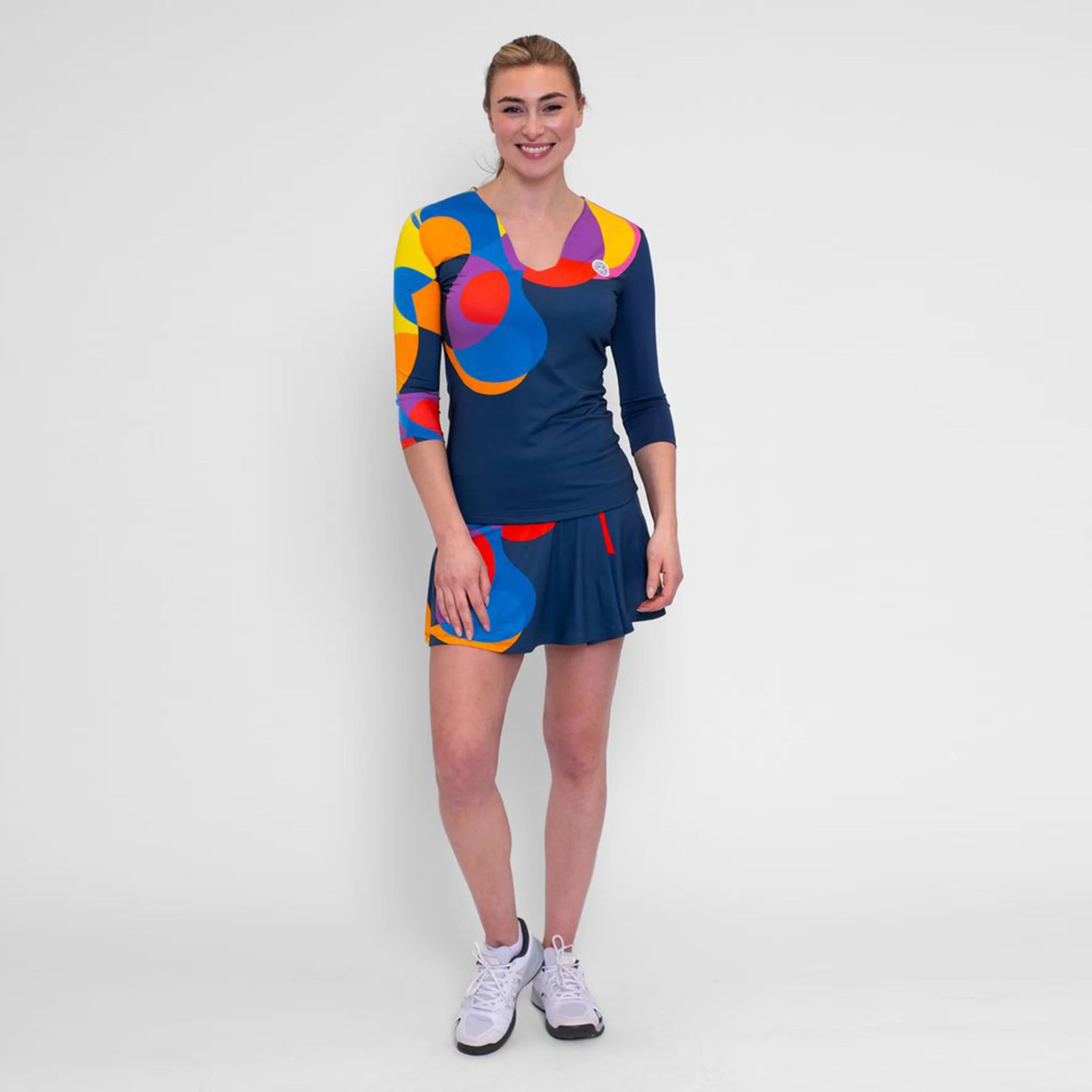 Twiggy Haut Manches Longues Femmes-Bleu Foncé,Multicouleur - Image 5