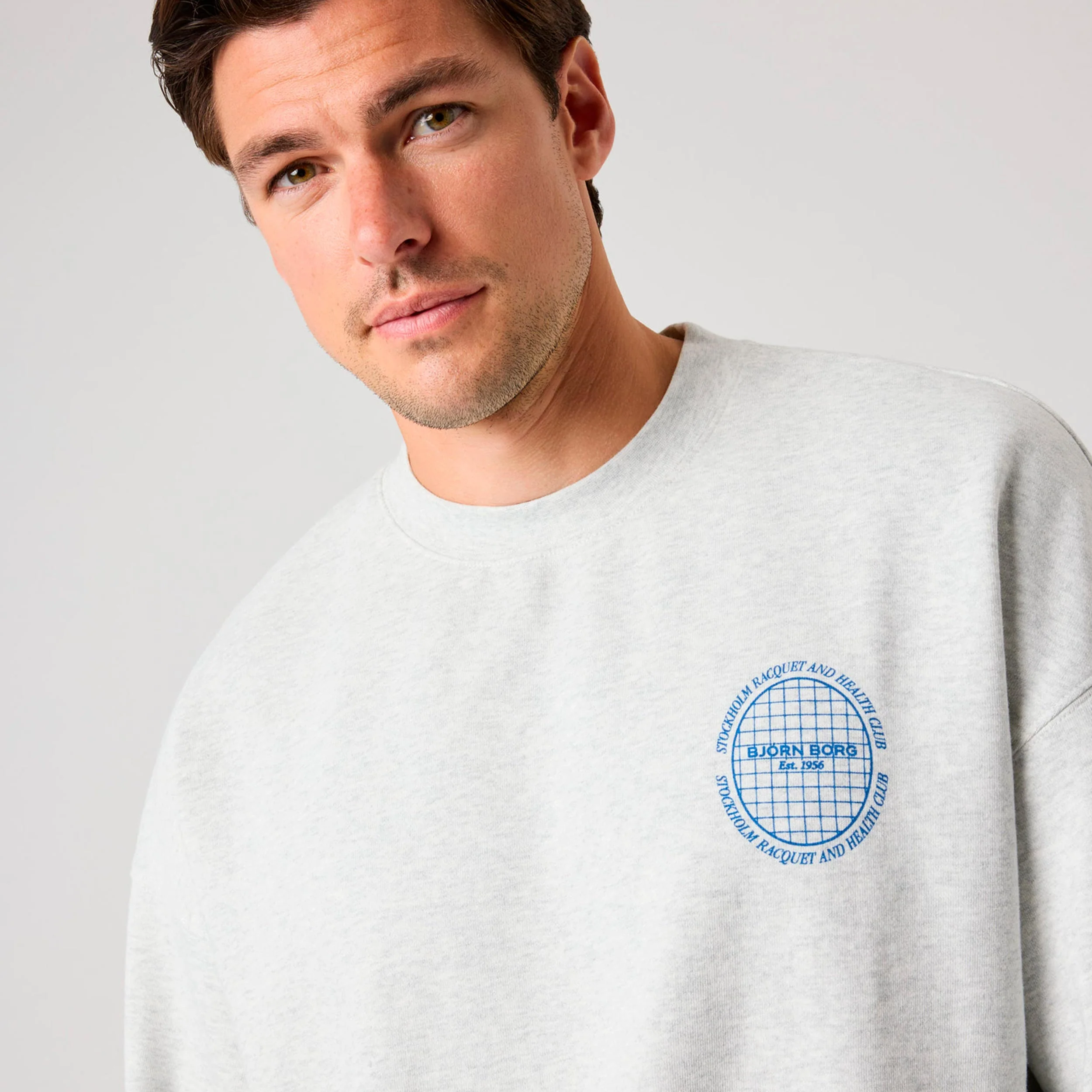 Ace Oversized Sweat-shirt Hommes - gris clair - Image 3