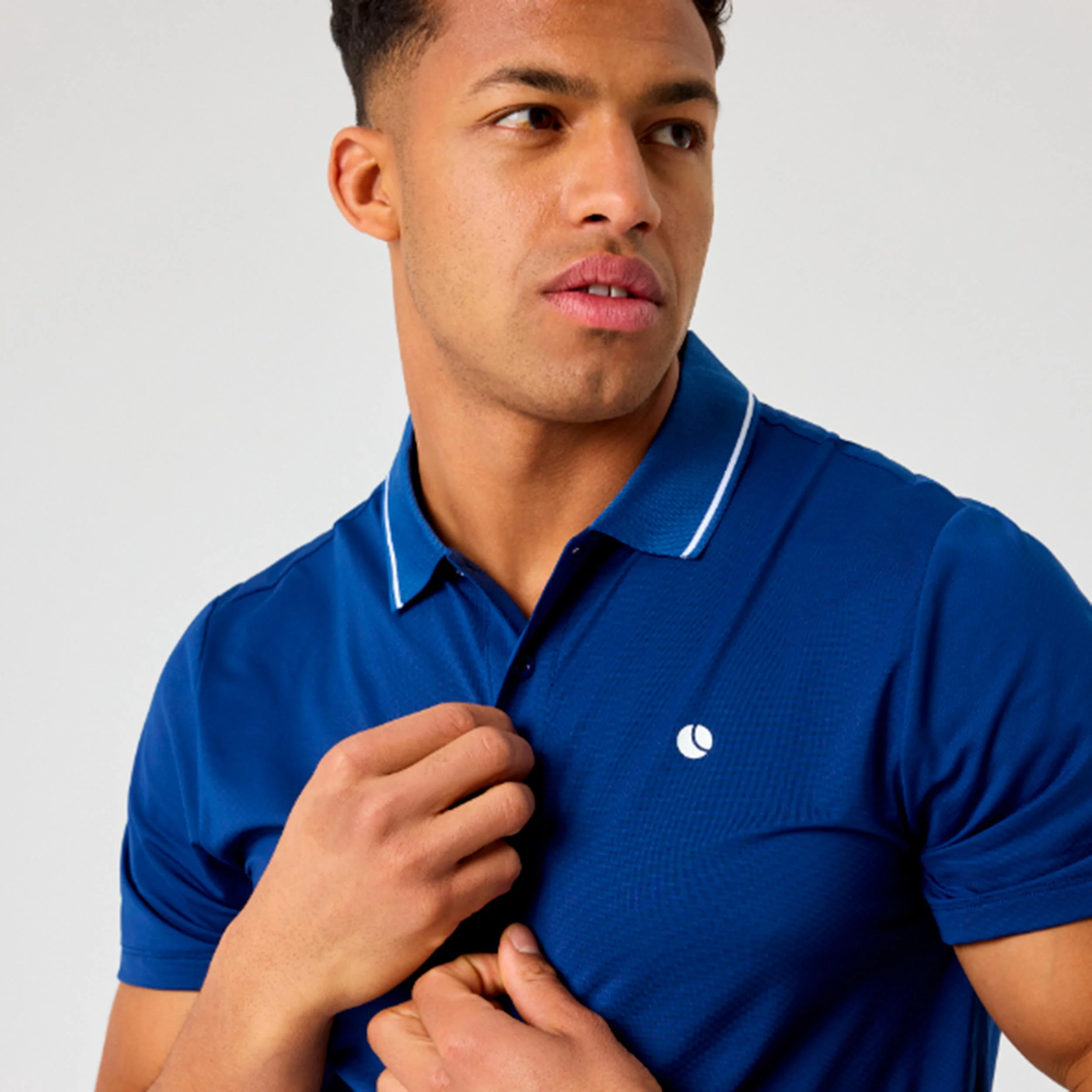 Ace Polo Hommes - bleu clair - Image 3