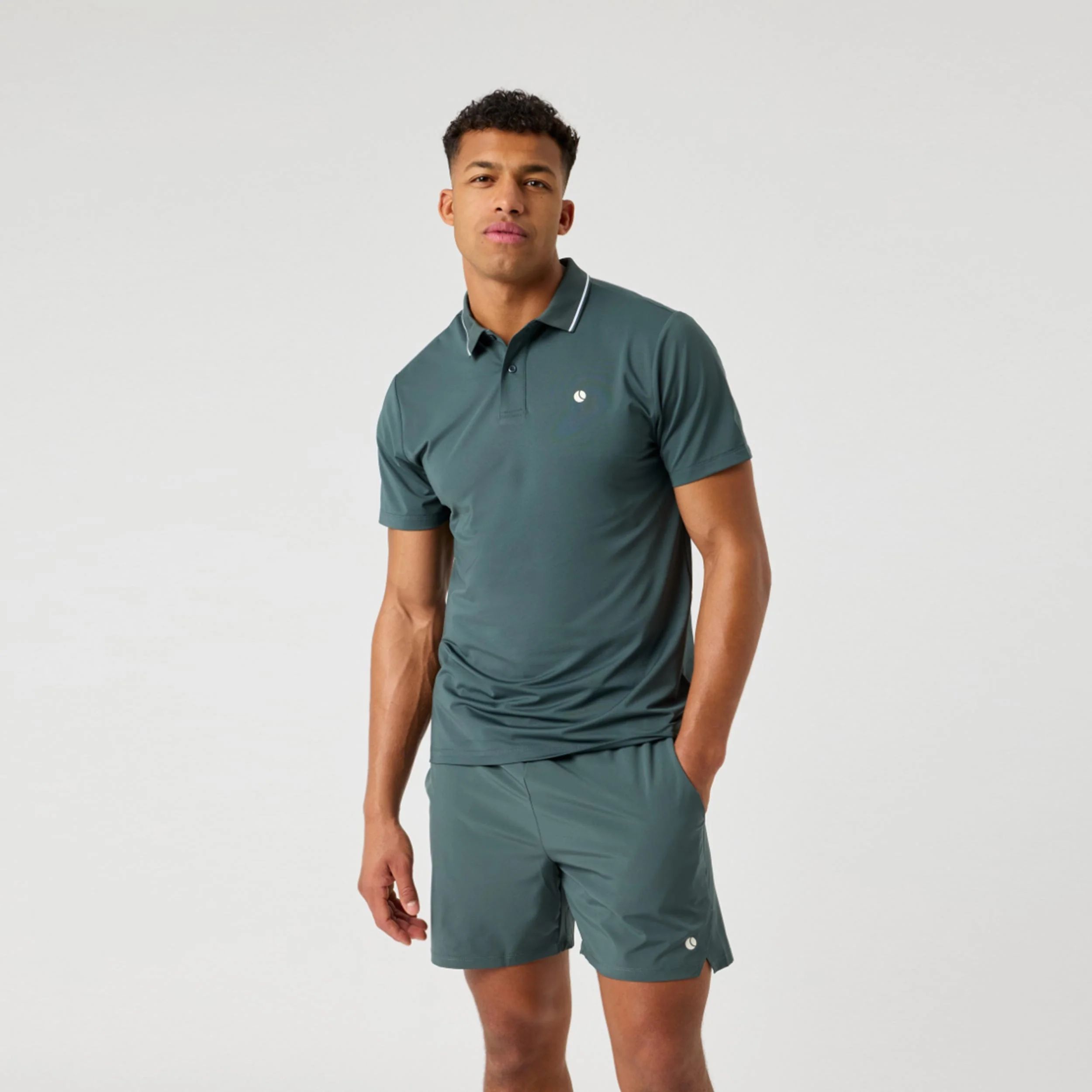 Ace Polo Hommes - vert foncé