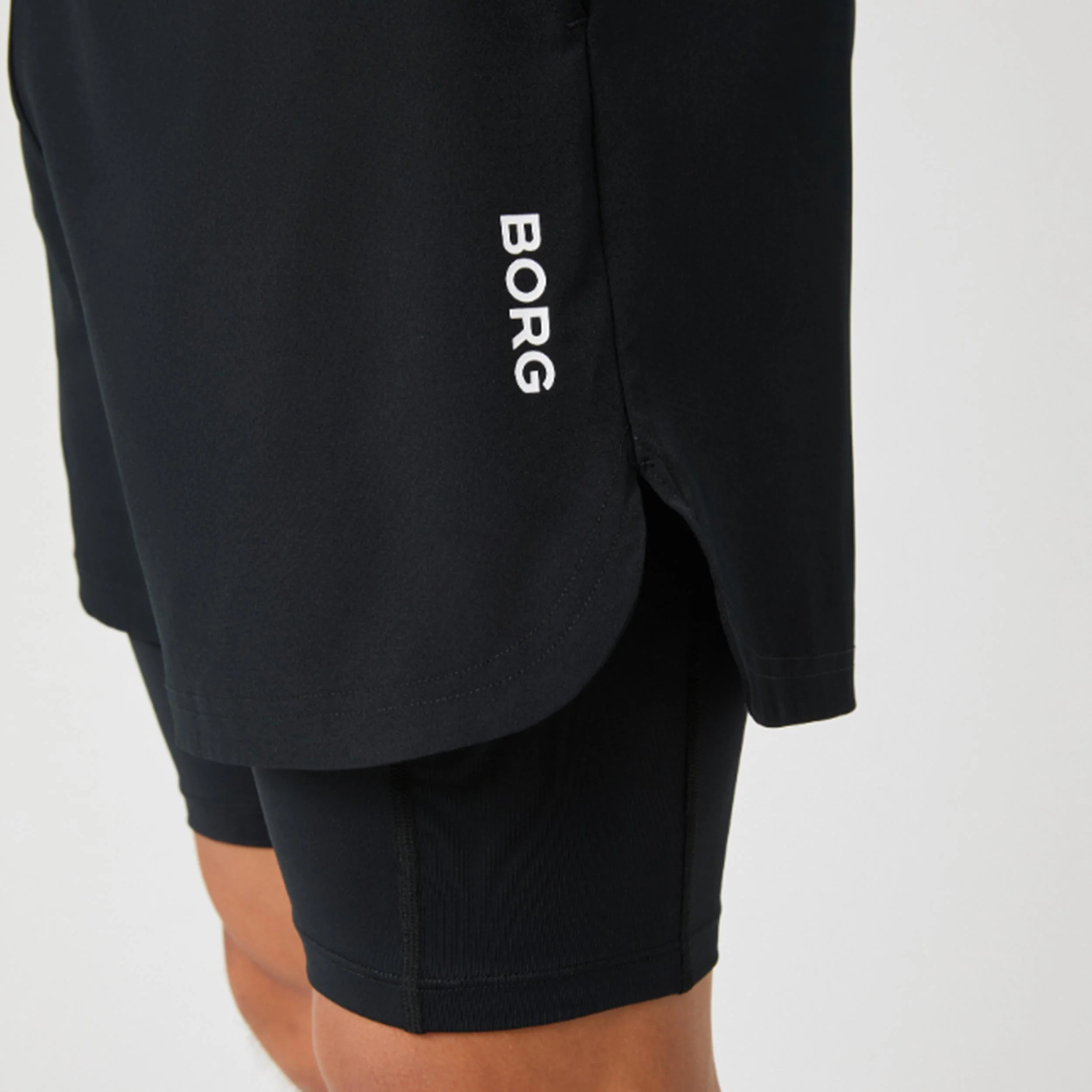 Borg 2 In 1 Shorts Hommes - noir - Image 3