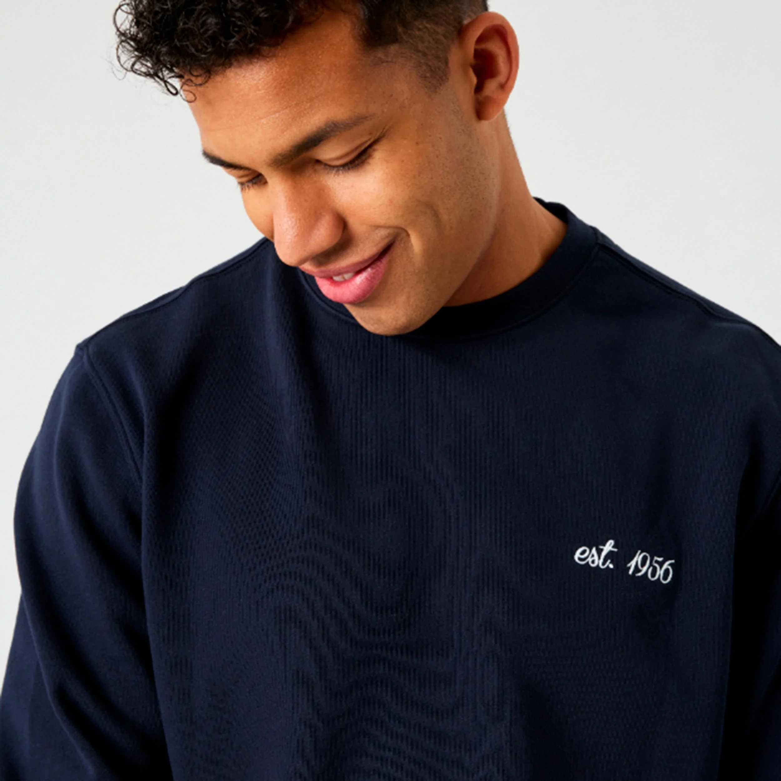 Borg Classic Print Sweat-shirt Hommes - bleu foncé - Image 3