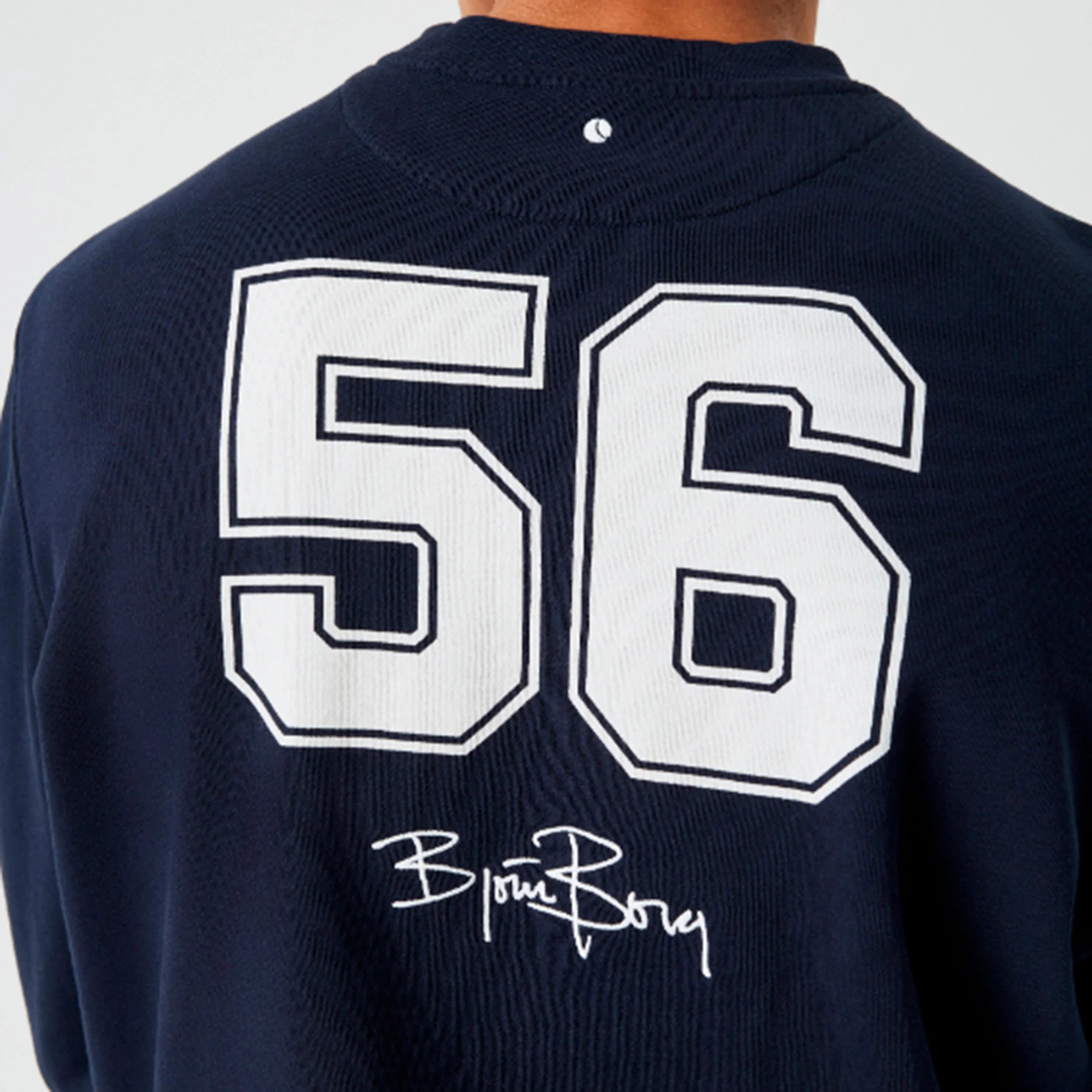 Borg Classic Print Sweat-shirt Hommes - bleu foncé - Image 4