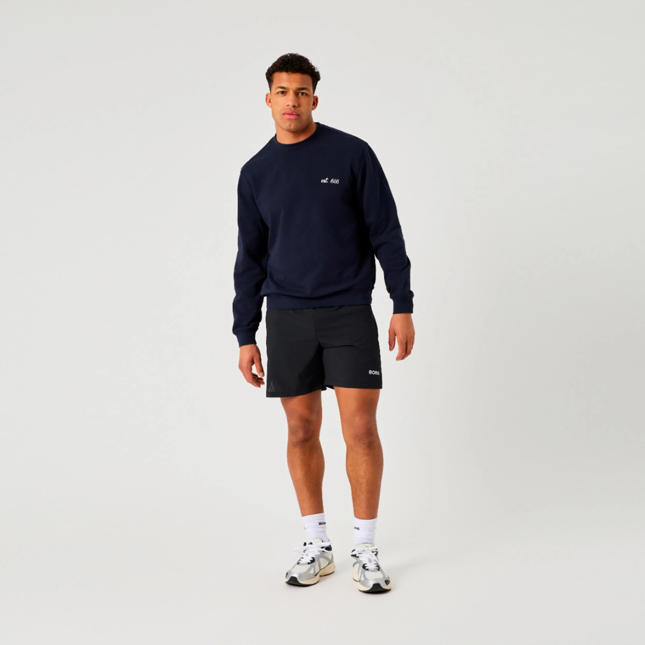 Borg Classic Print Sweat-shirt Hommes - bleu foncé - Image 5