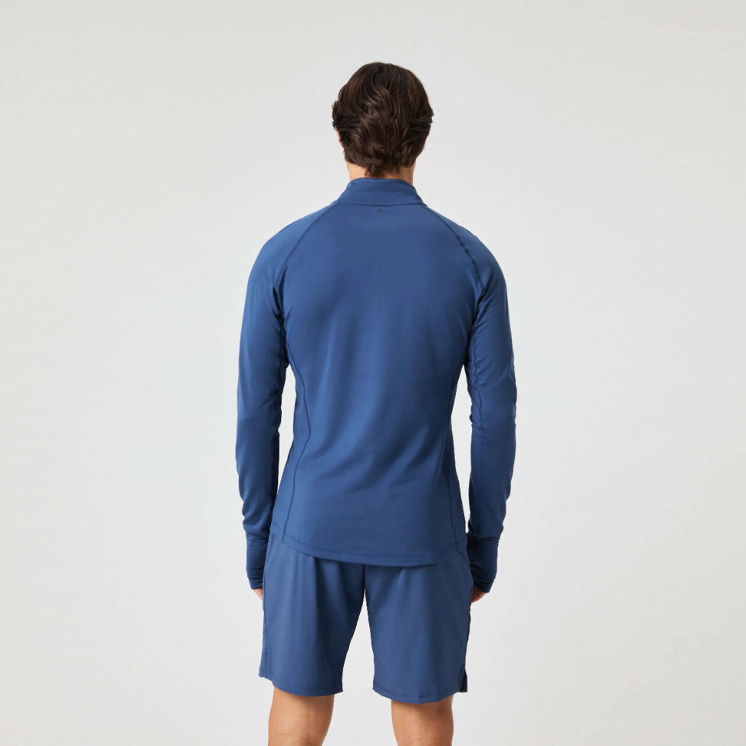 Midlayer Half Zip Haut manches longues Hommes - bleu foncé - Image 2