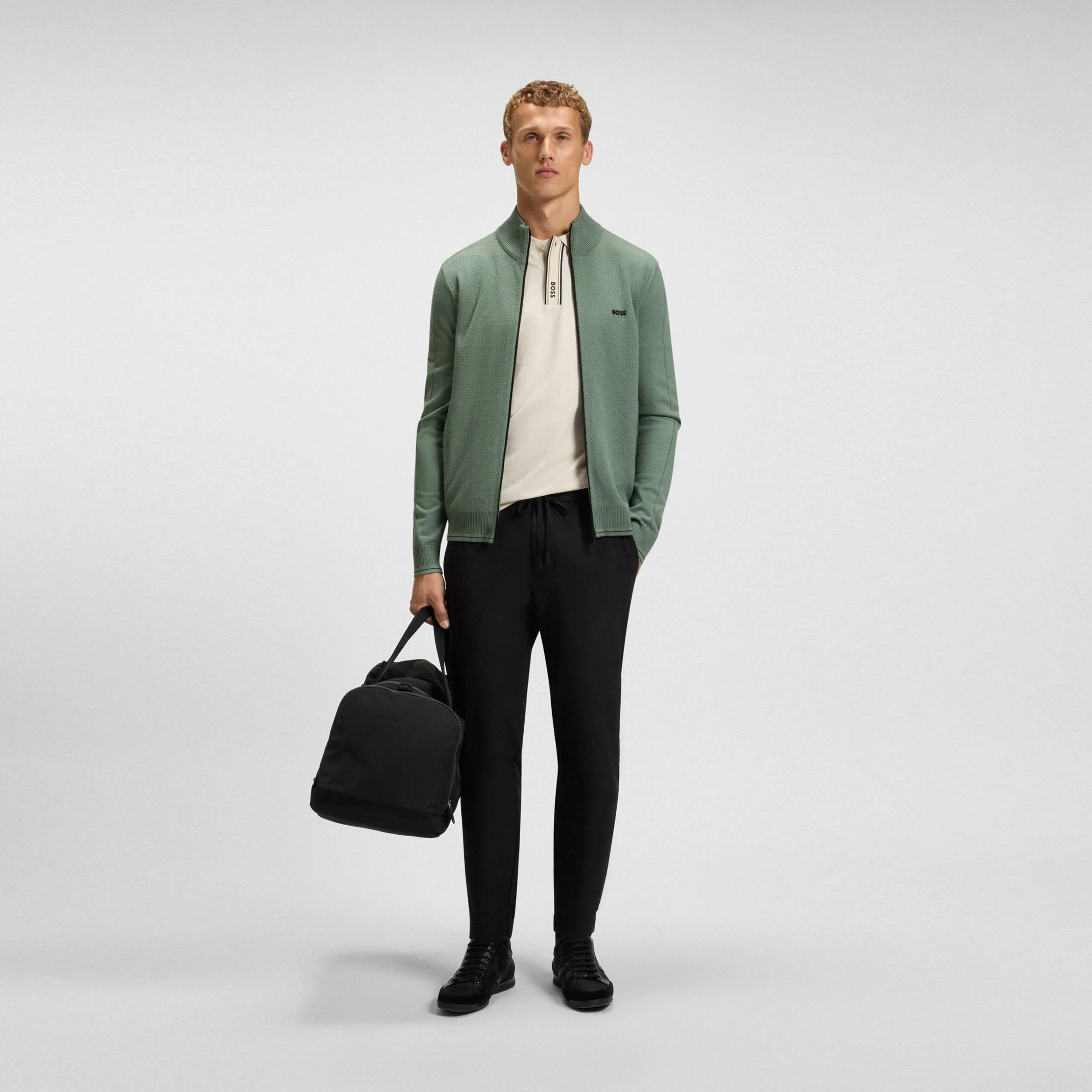 League Veste de survêtement Hommes-vert olive - Image 2
