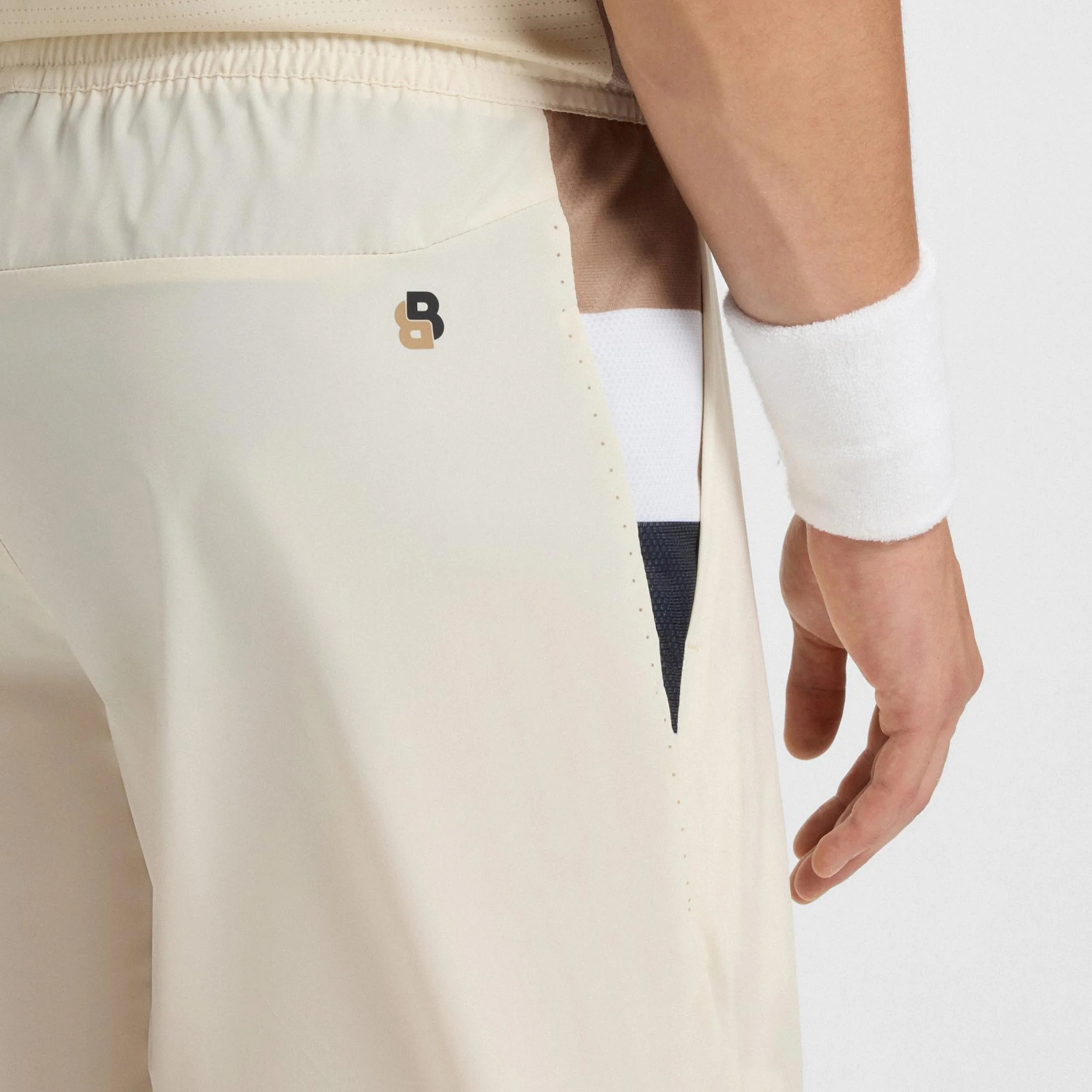 Match 9in Shorts Hommes-crème - Image 4