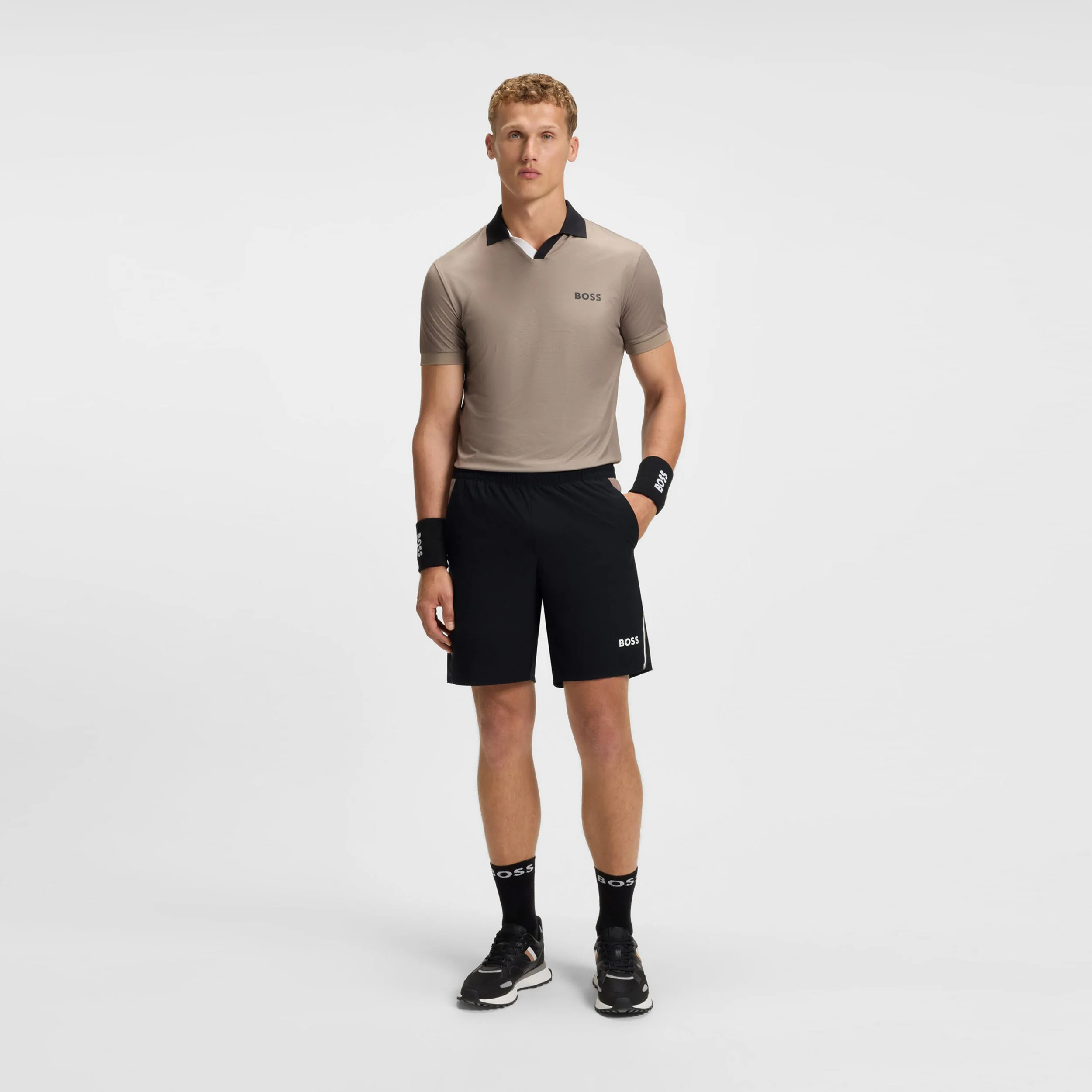 Match 9in Shorts Hommes-Noir - Image 2