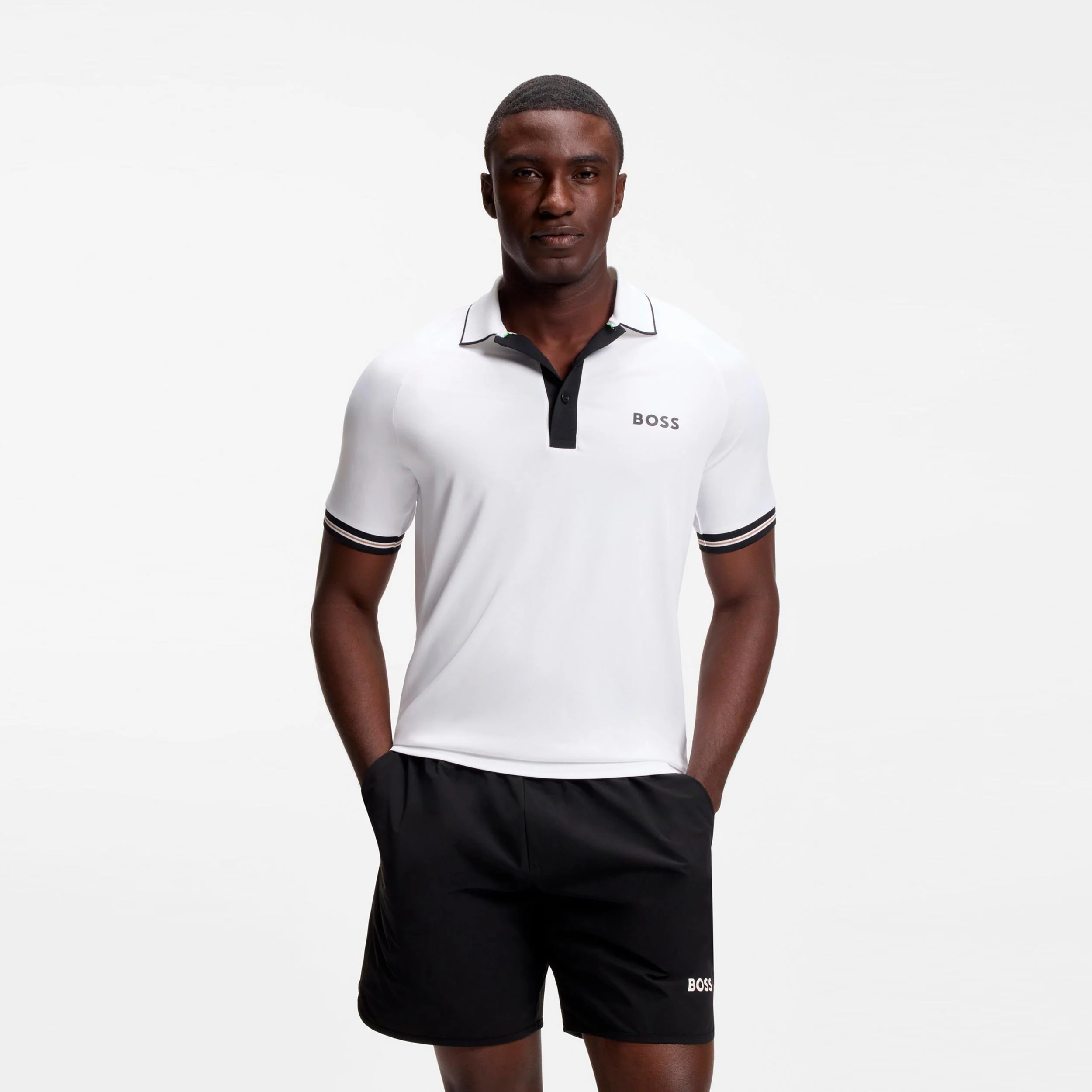Serve Polo Hommes-blanc