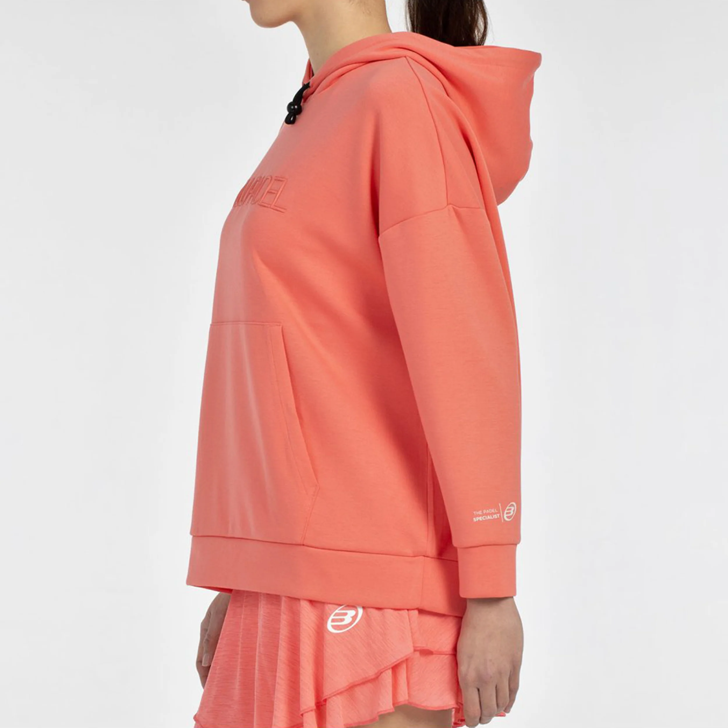 Silba Sweat À Capuche Femmes-Corail - Image 8
