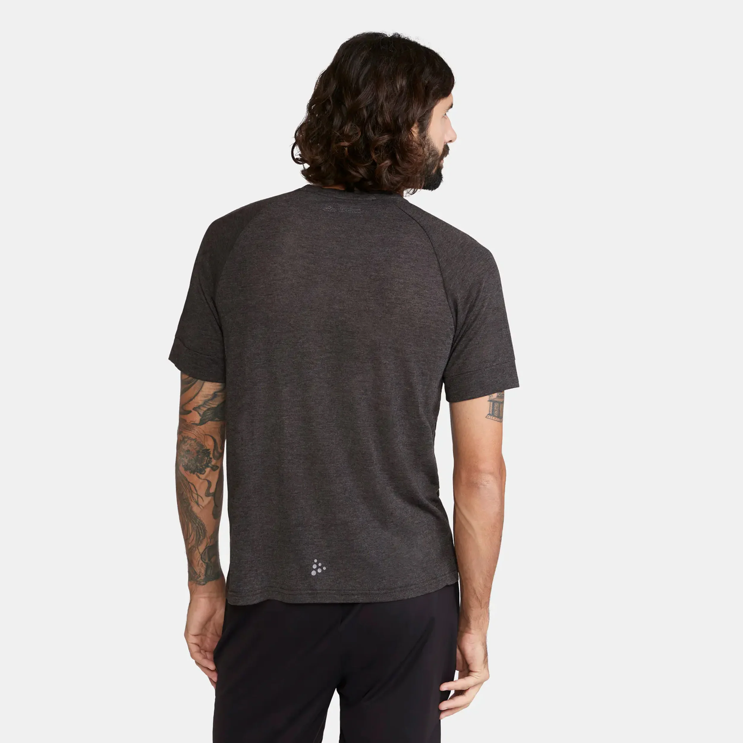ADV Trail Wool Maillot De Course Hommes-Gris Foncé - Image 3