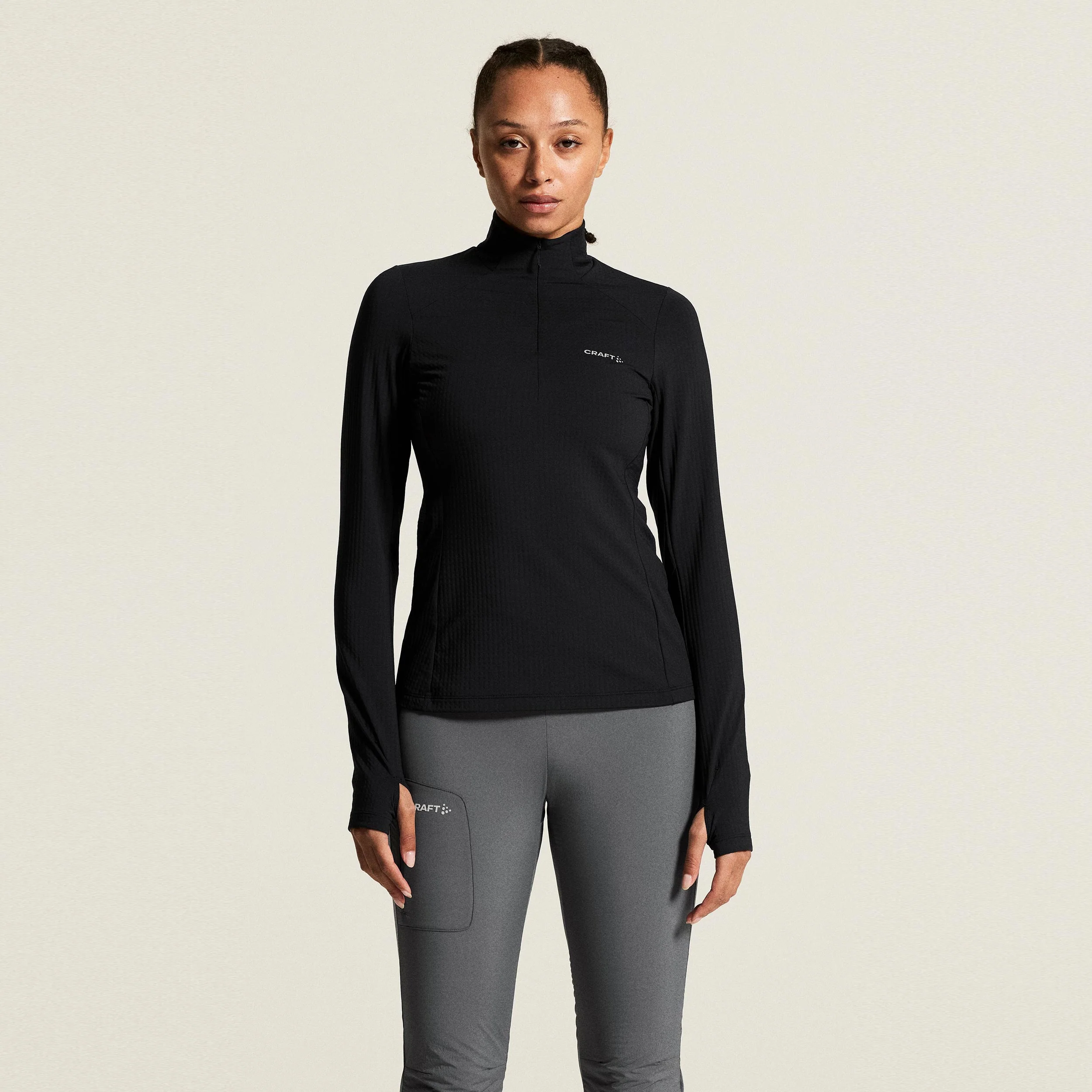 Gain Thermal Maillot de course Femmes - noir
