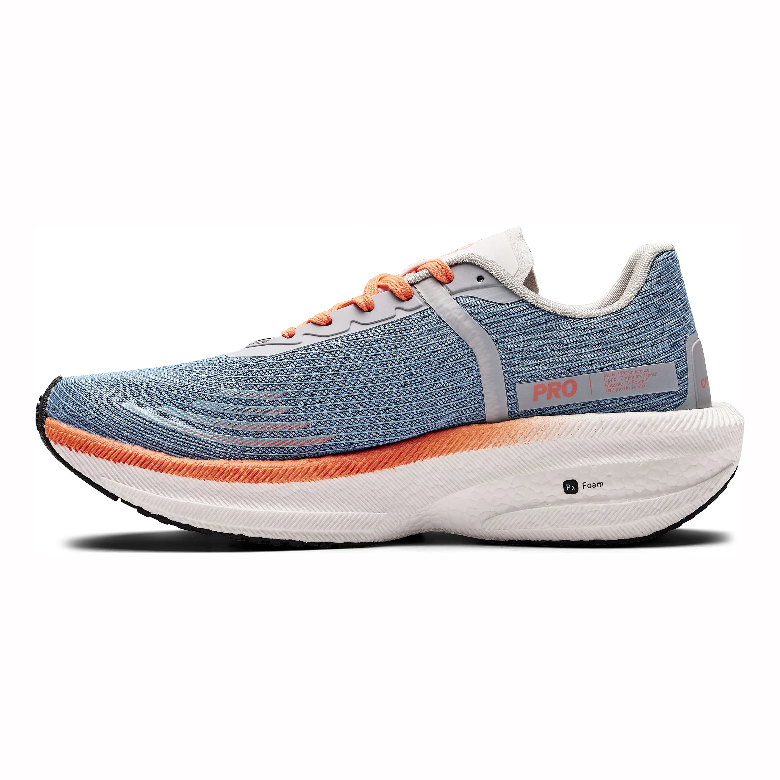 Pro Endur Distance Chaussure De Running Sans Stabilisateurs Femmes-Gris,Blanc - Image 2
