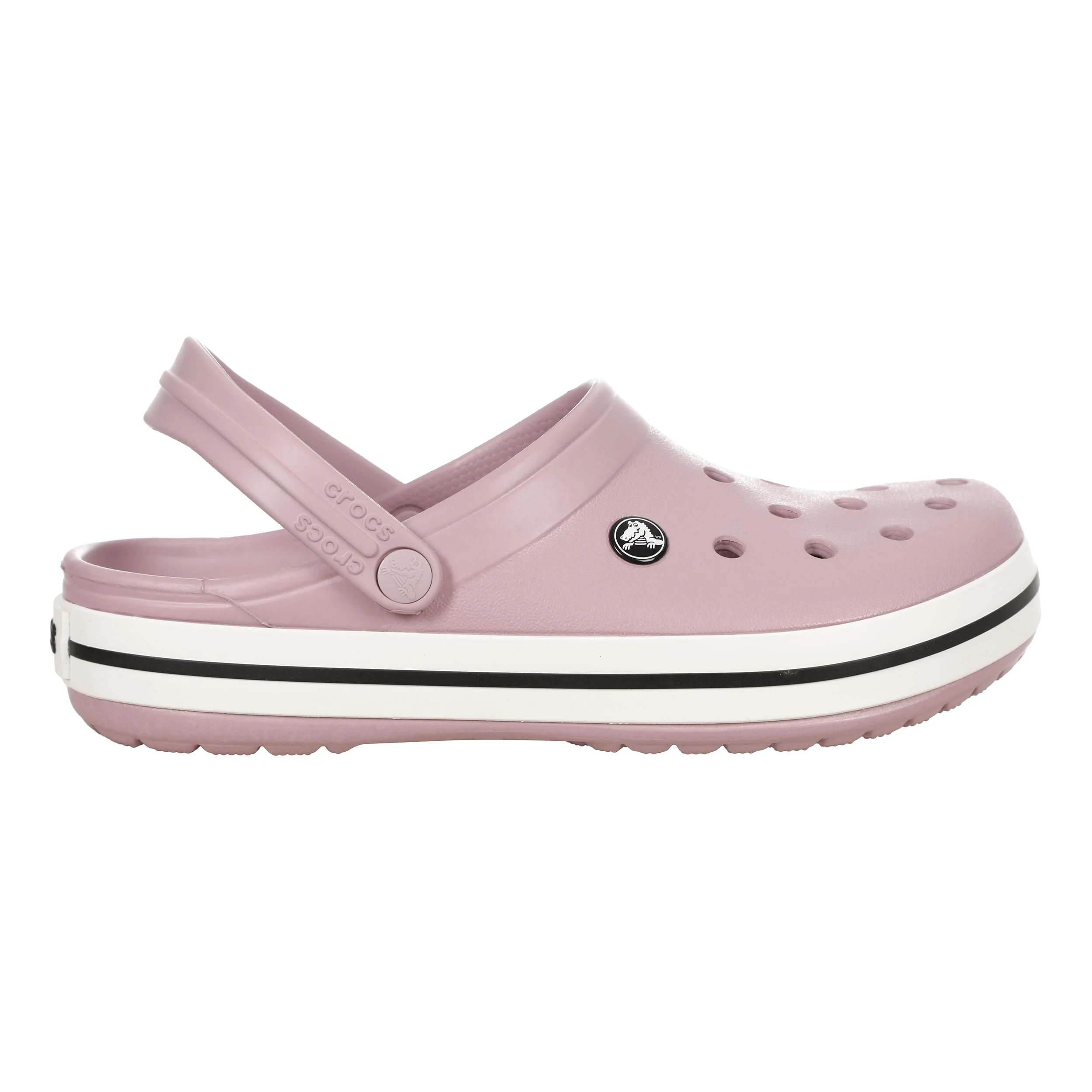 Crocband Clog Tongs Unisex - lilas, blanc