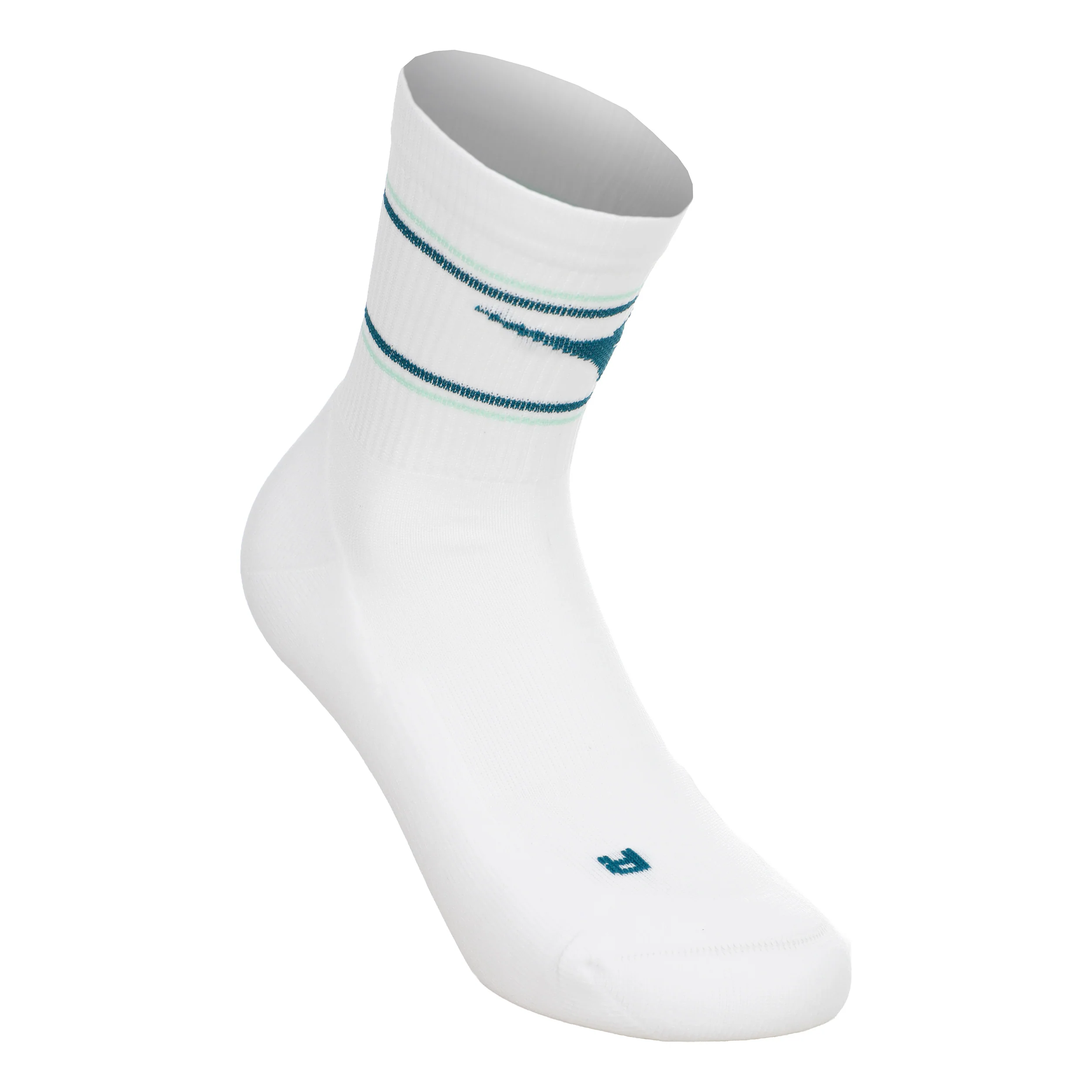 Chaussettes de tennis Unisex - blanc, bleu petrol