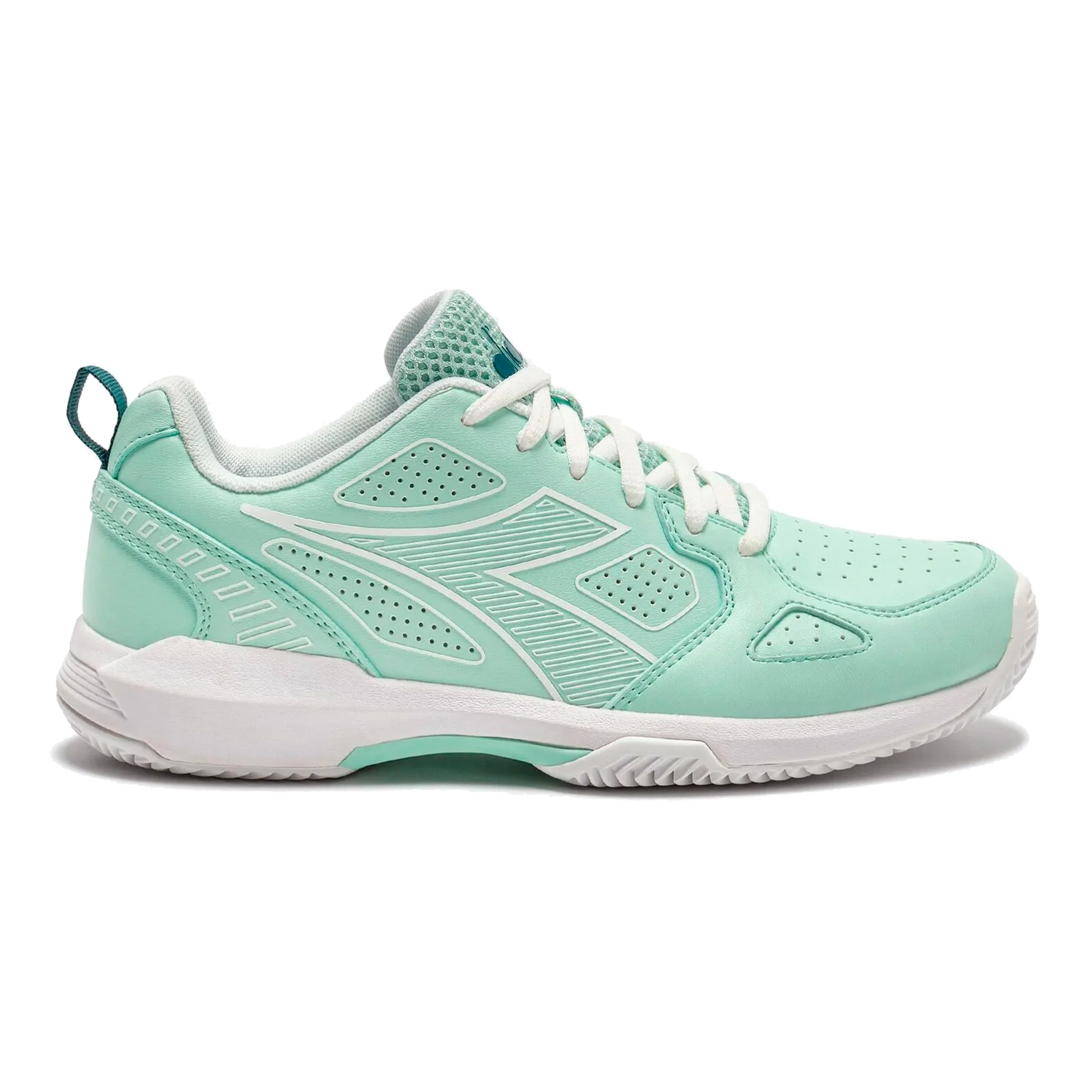 S. Challenge 7 Chaussure terre battue Femmes-vert, blanc