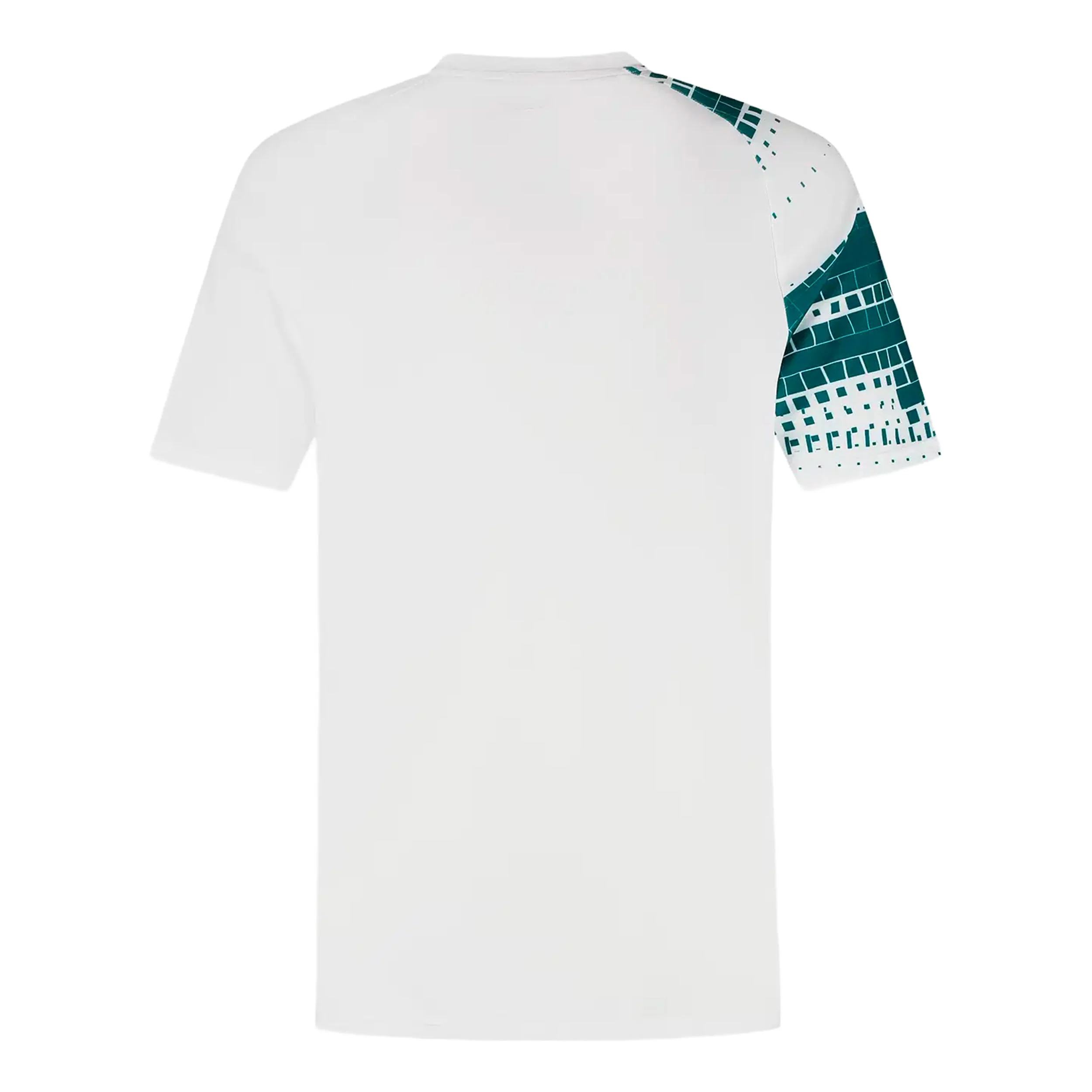 T-shirt Hommes-blanc, vert foncé - Image 2