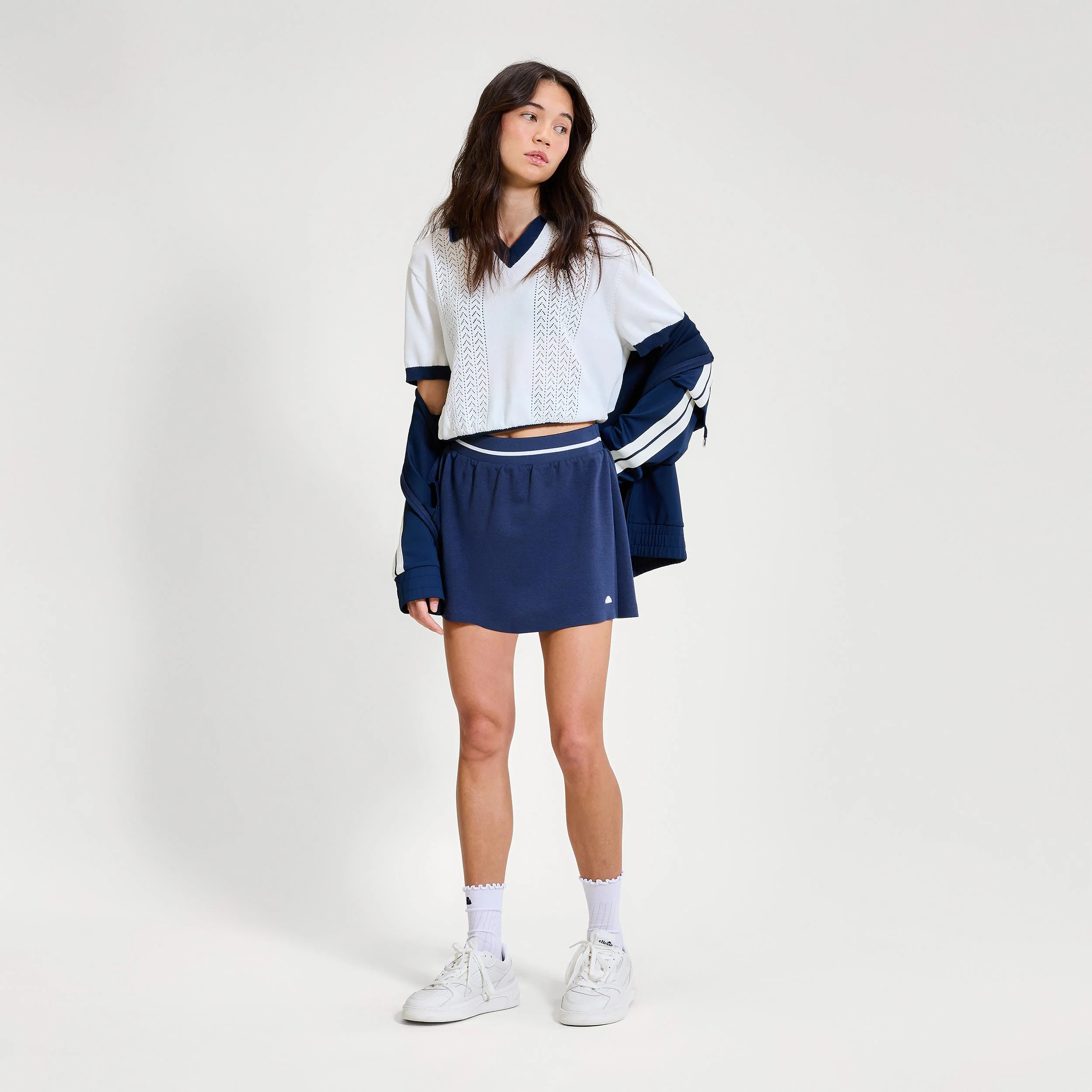 Bromont Jupe Femmes - bleu foncé, blanc - Image 3