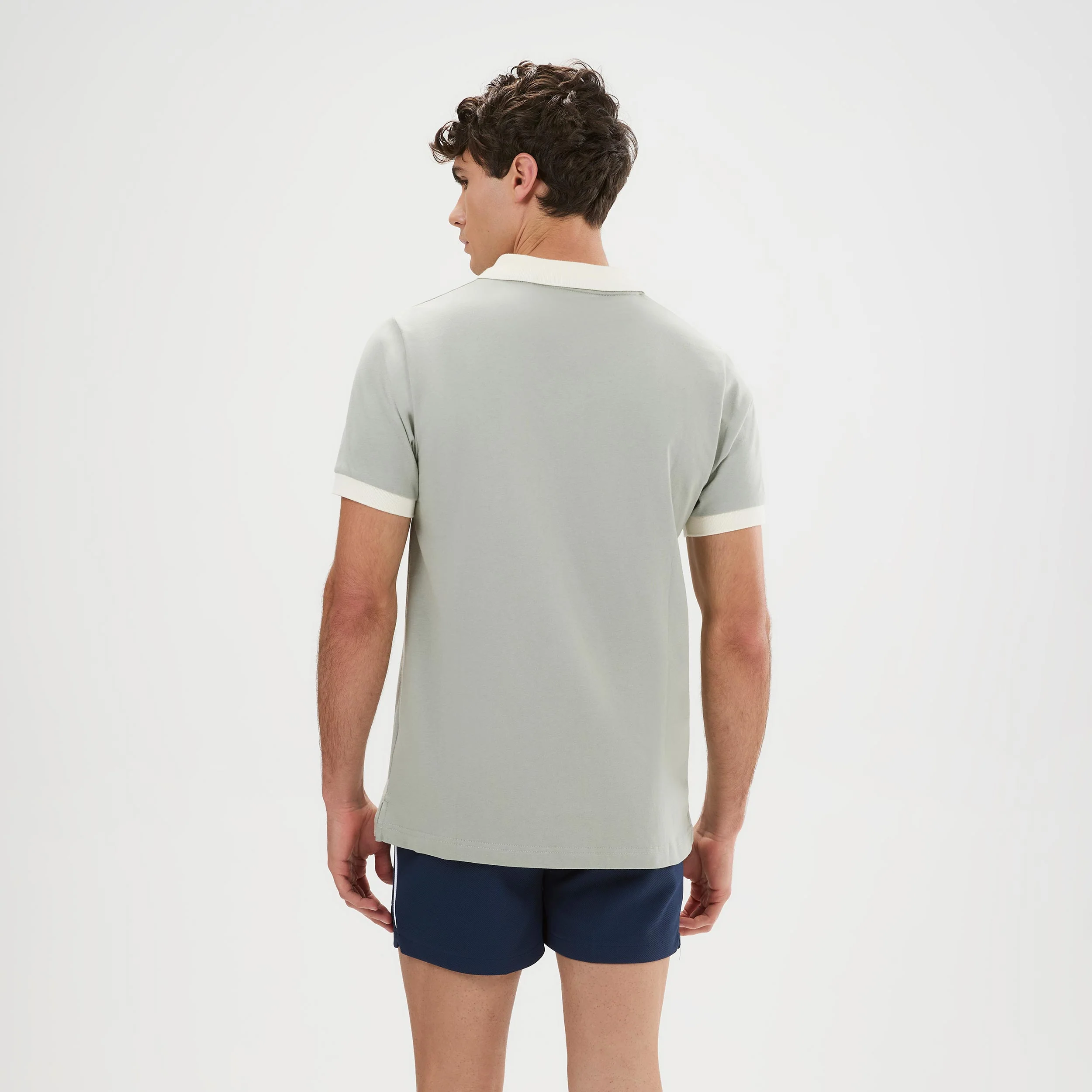 Lessepsia Polo Hommes - gris, noir - Image 2
