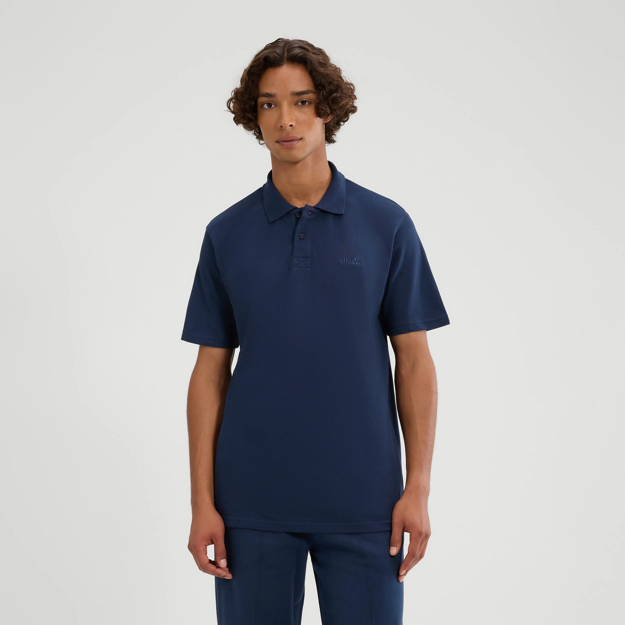 Senago Polo Hommes-bleu foncé