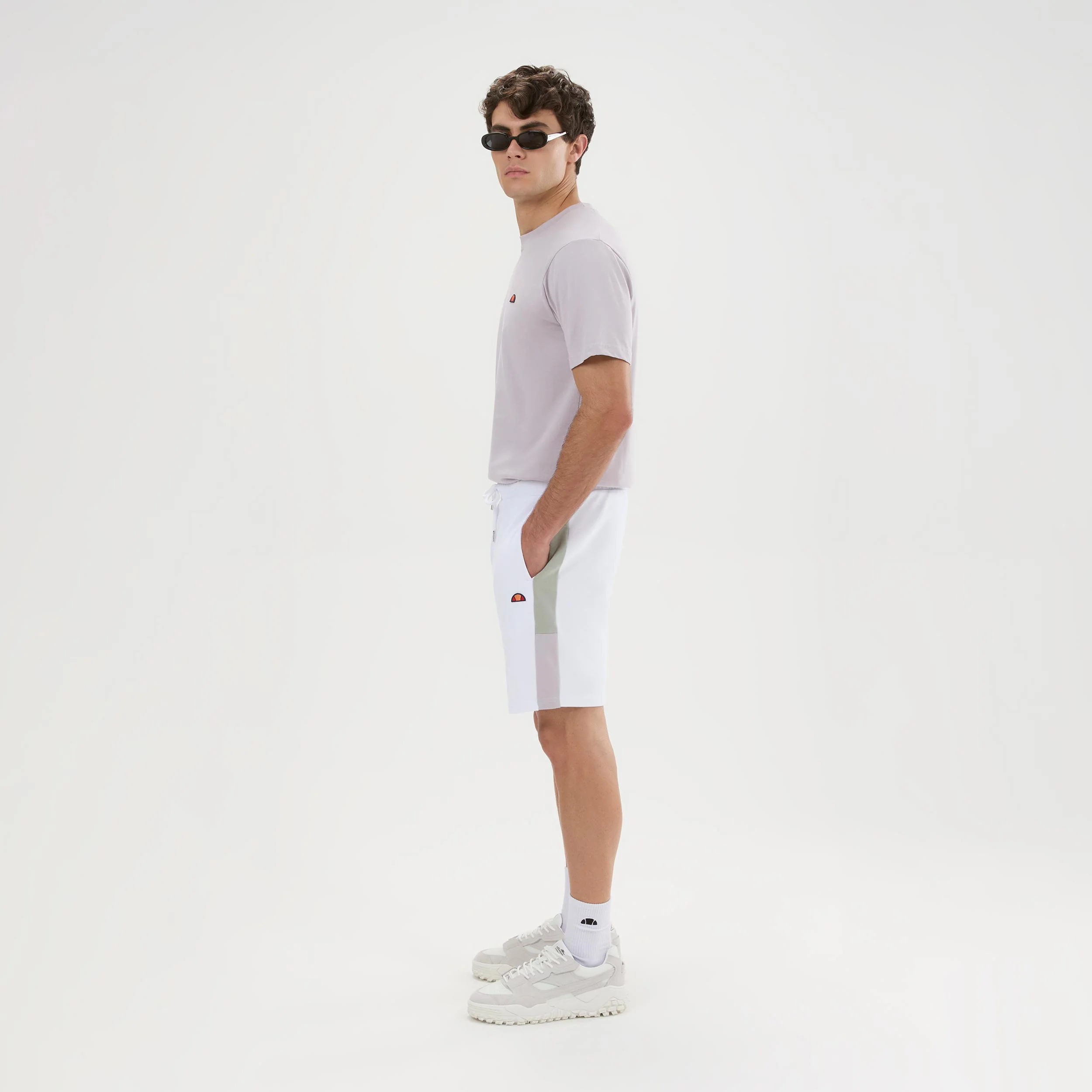 Turi Shorts Hommes - blanc, gris - Image 4