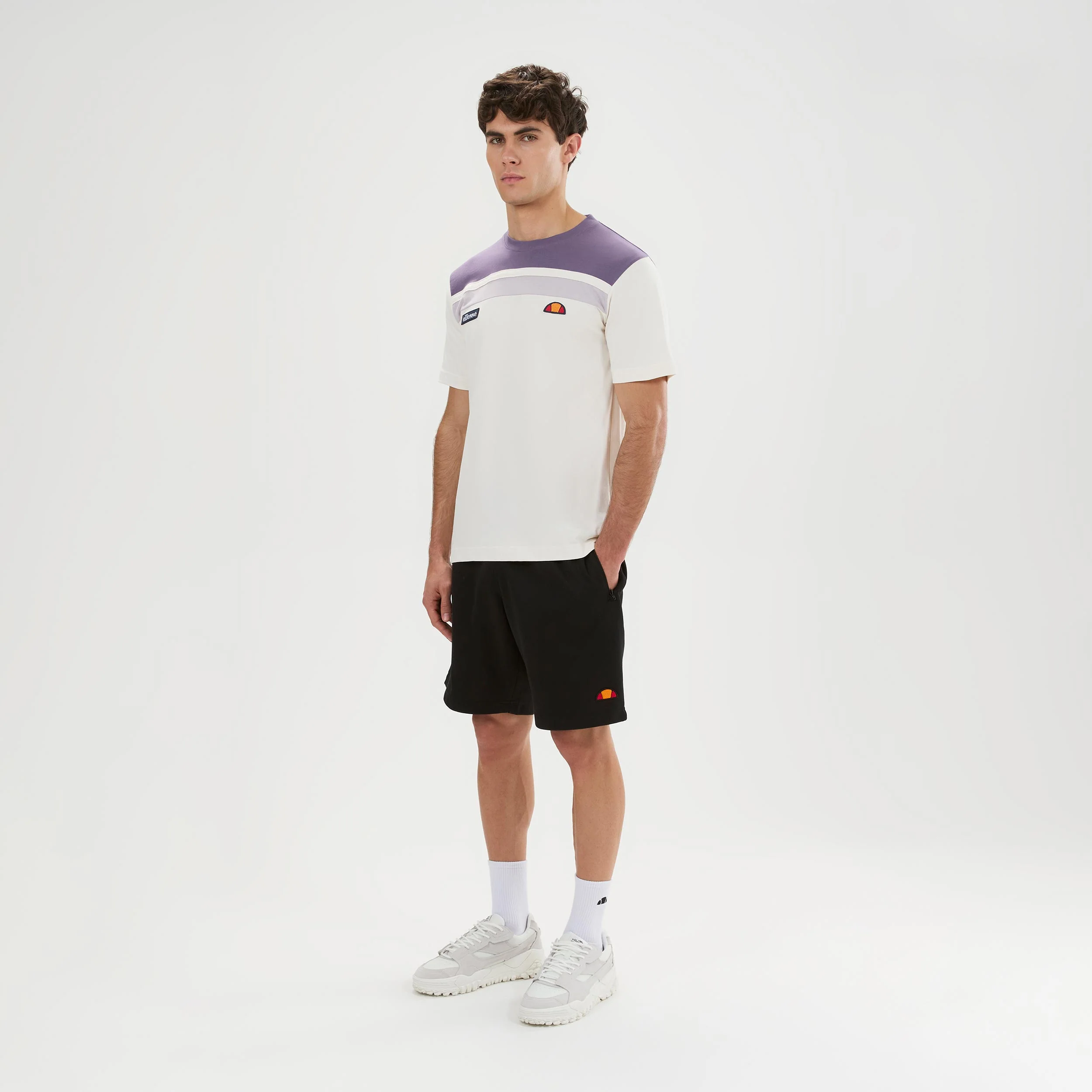 Vignola T-shirt Hommes - crème, lilas - Image 4