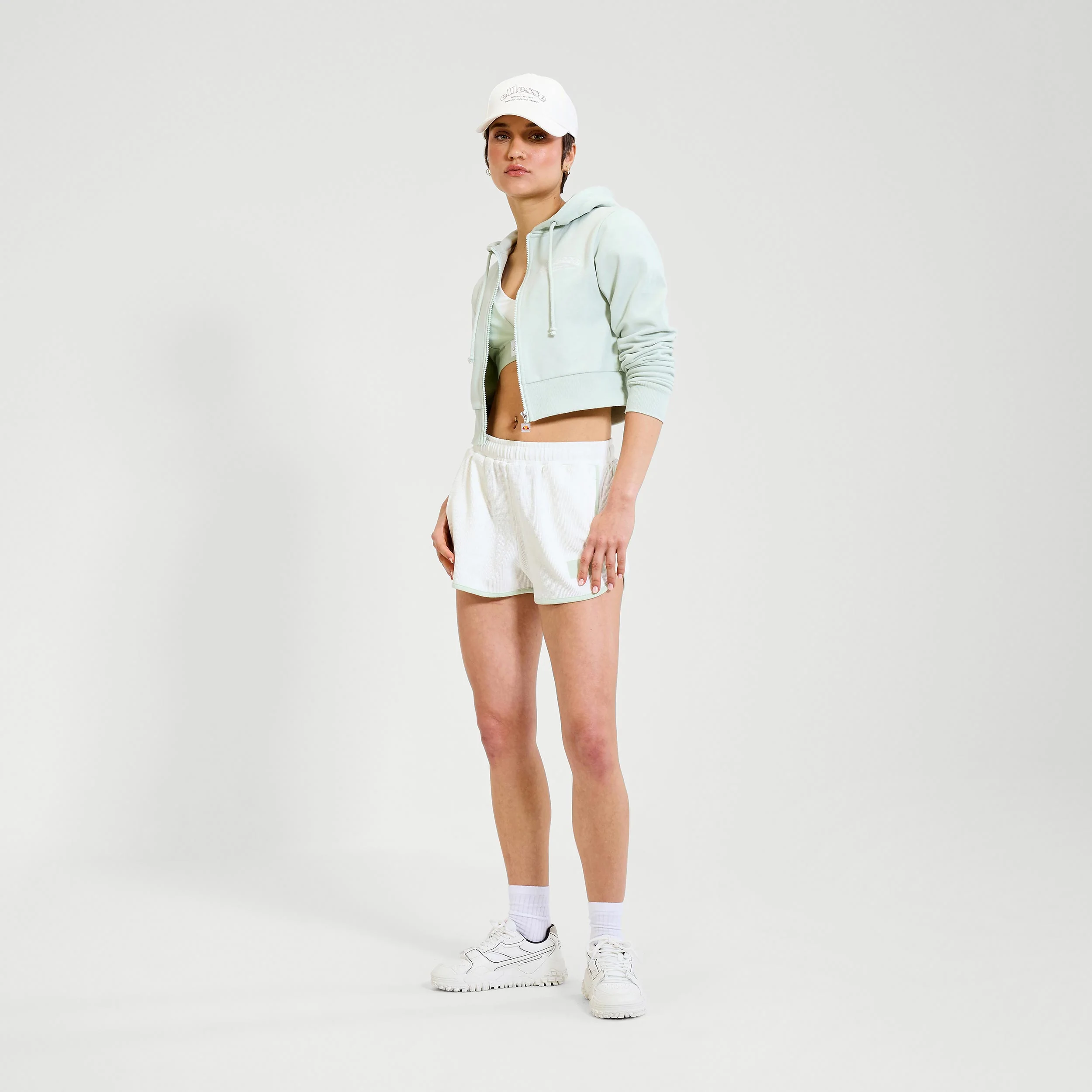 Zermatt Full Zip Gilet En Coton Femmes-Sauge - Image 4