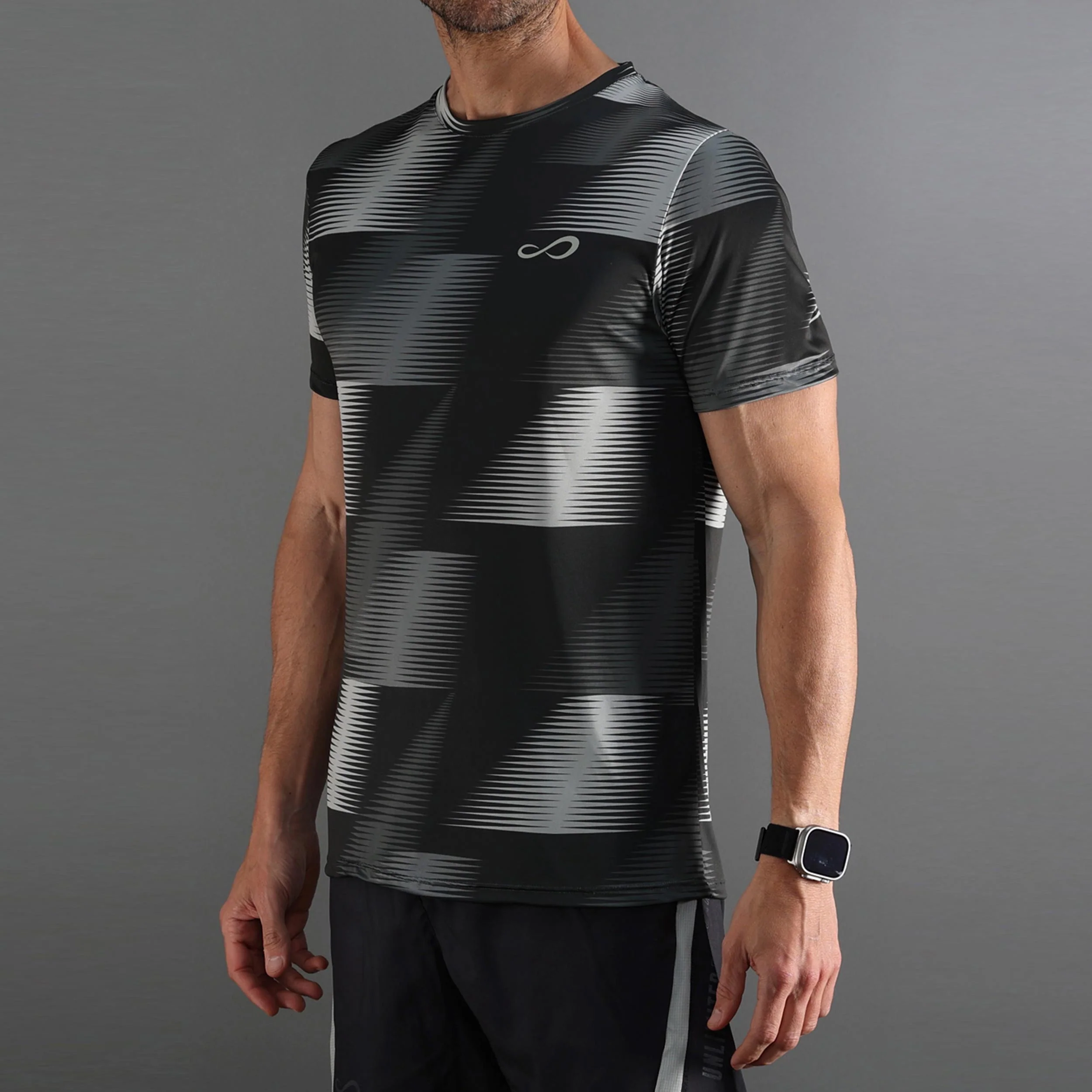Ace Vector T-shirt Hommes-gris foncé, gris clair - Image 3