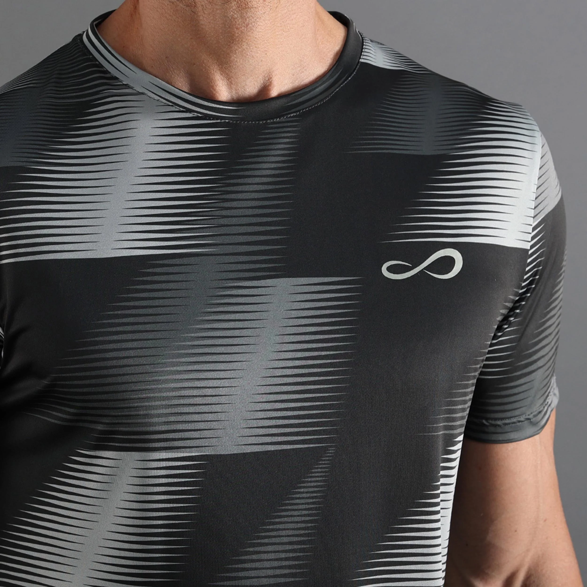 Ace Vector T-shirt Hommes-gris foncé, gris clair - Image 4