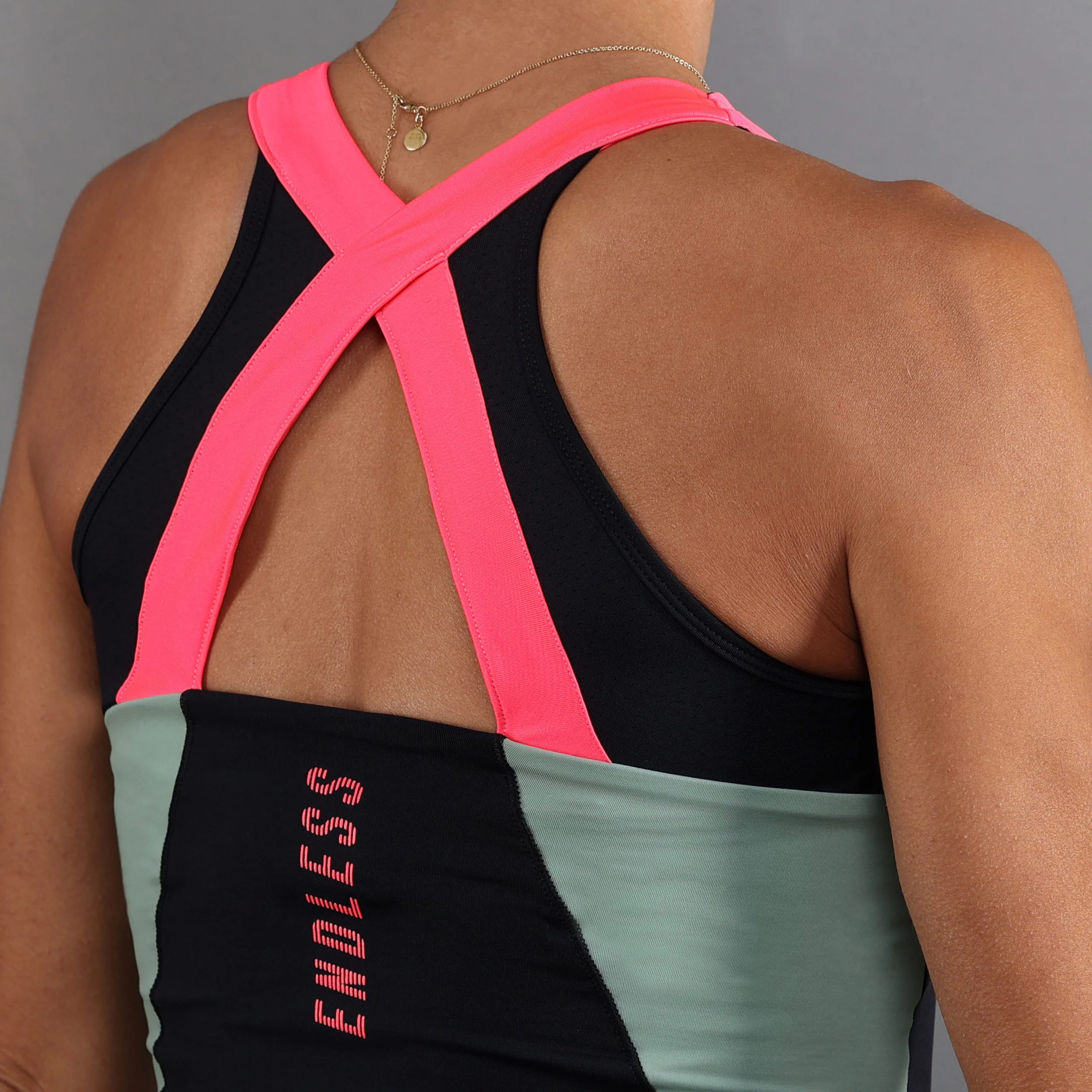 Grace Débardeur Tank Top Femmes-Noir,Vert - Image 4