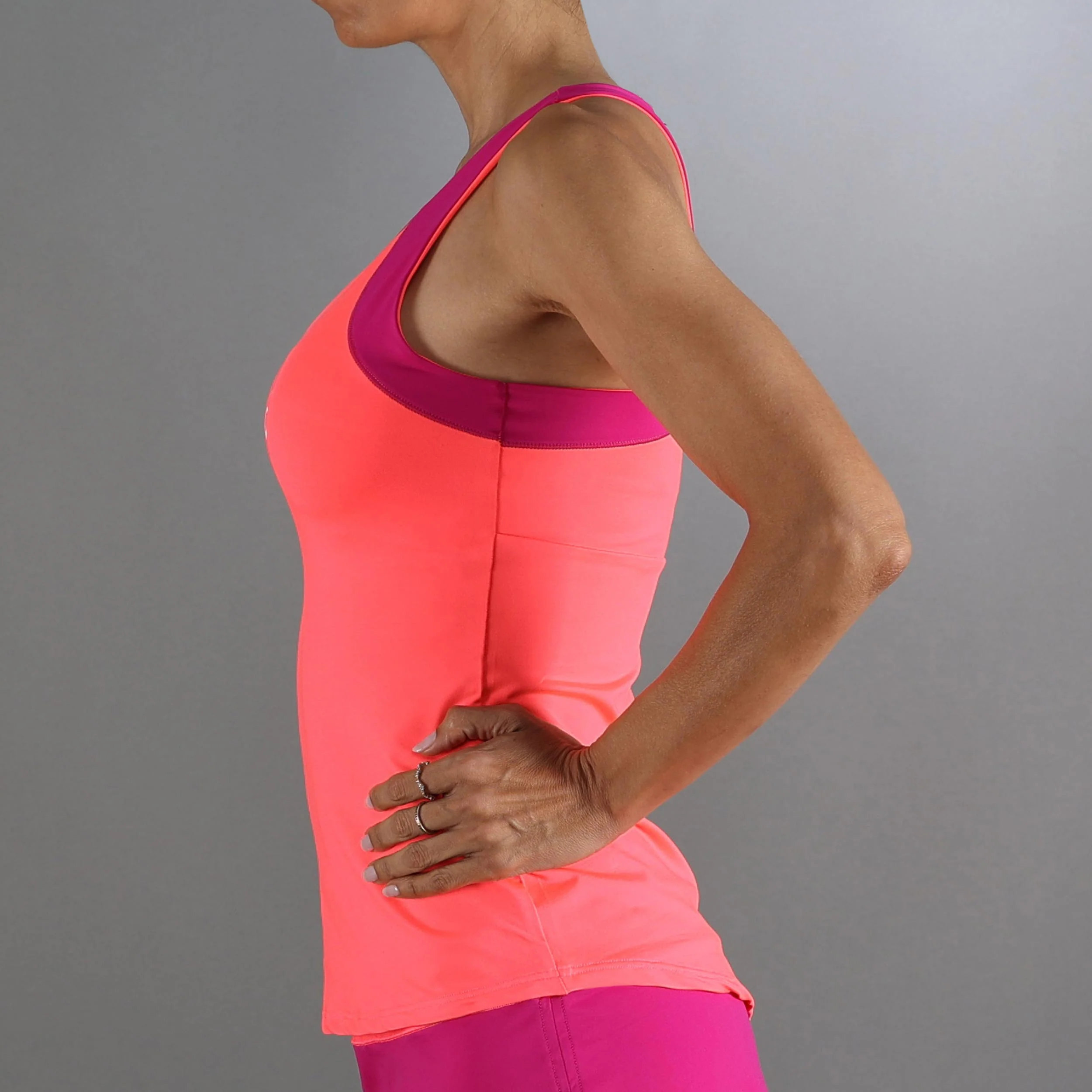 Race Débardeur Tank Top Femmes-Corail - Image 5