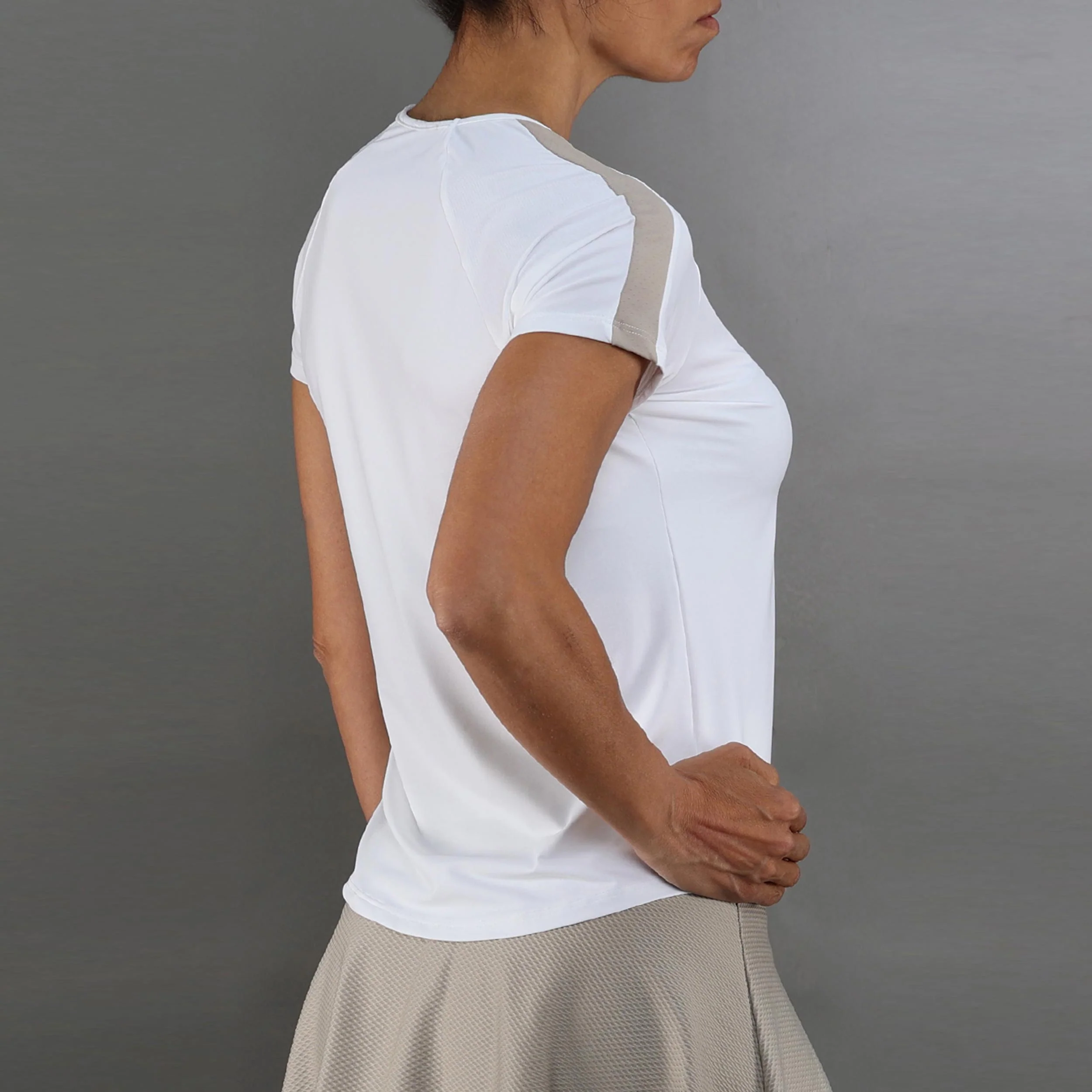 T-shirt Femmes-blanc, beige - Image 2