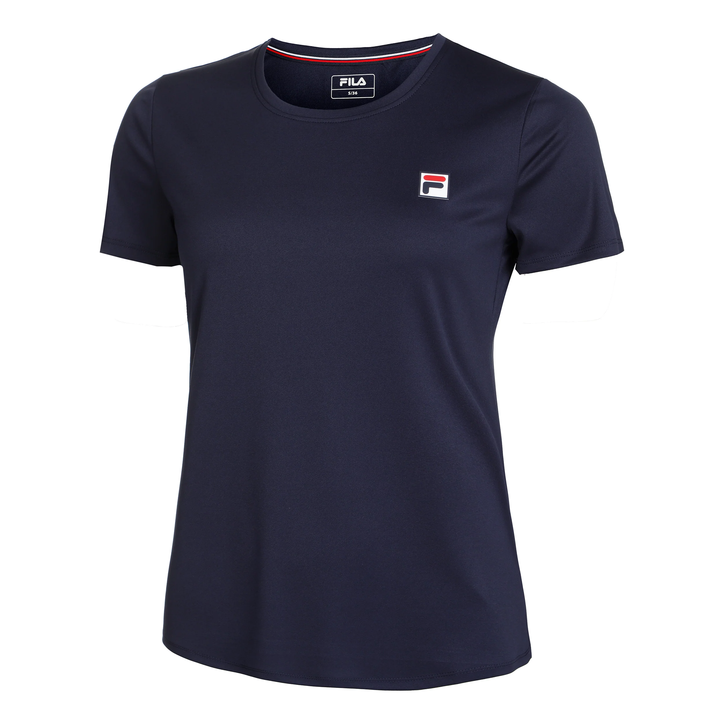 Leonie T-shirt Femmes-Bleu Foncé,Blanc
