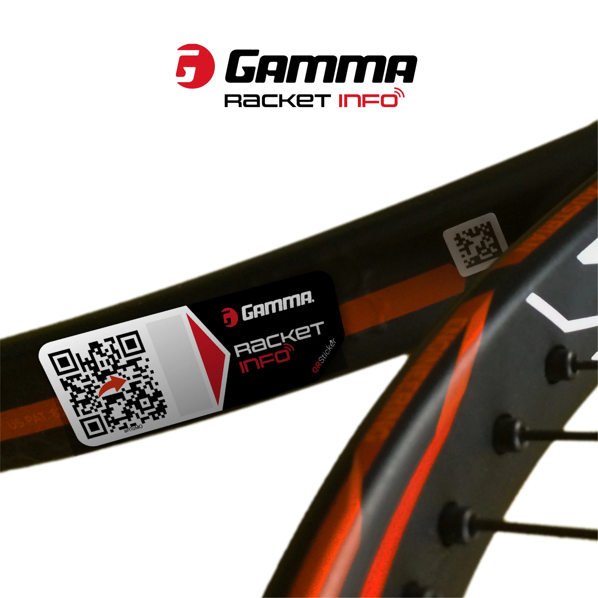 Gamma Racket Info Autocollants string Pack de 16 - Image 2