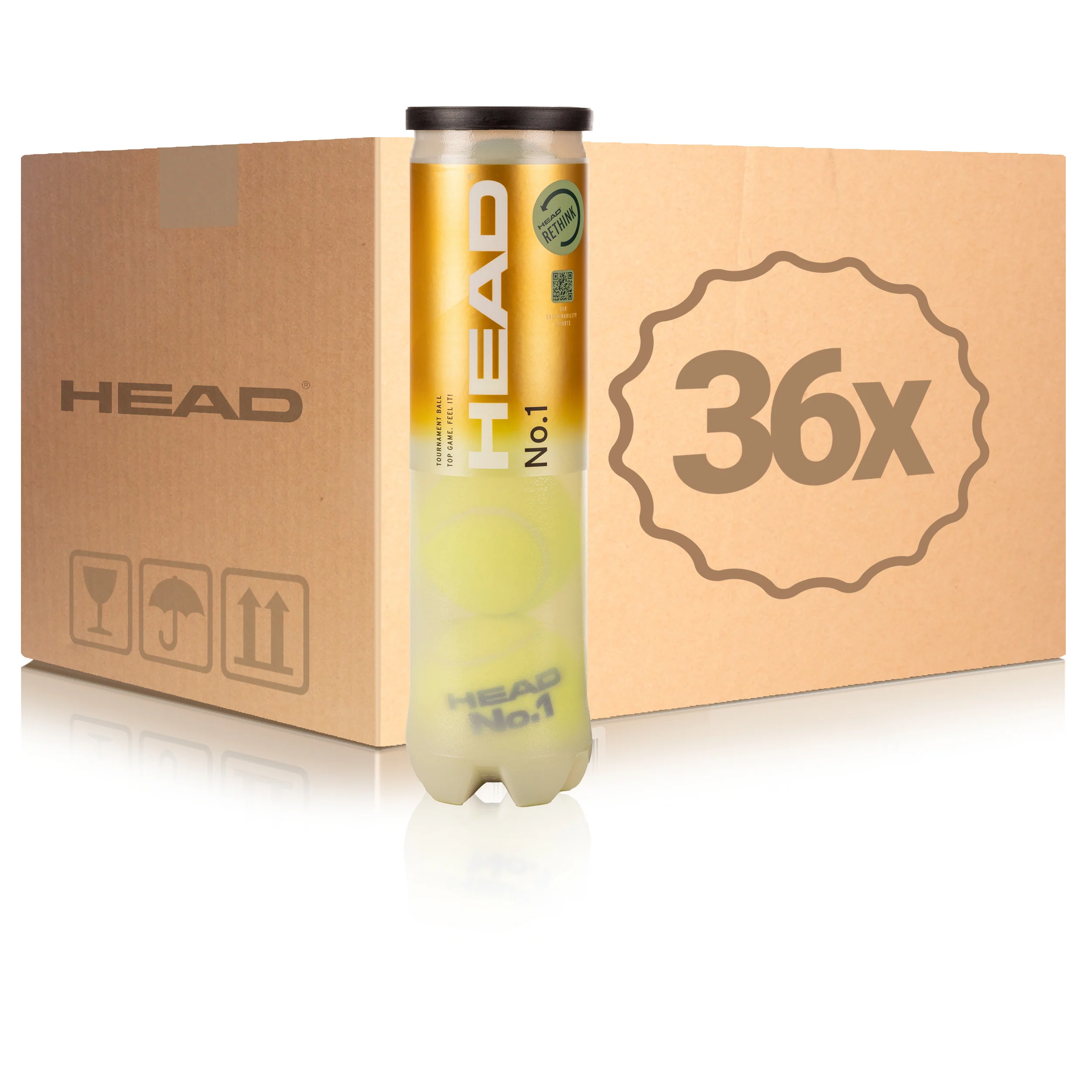 36 Tubes de 4 No.1 En carton