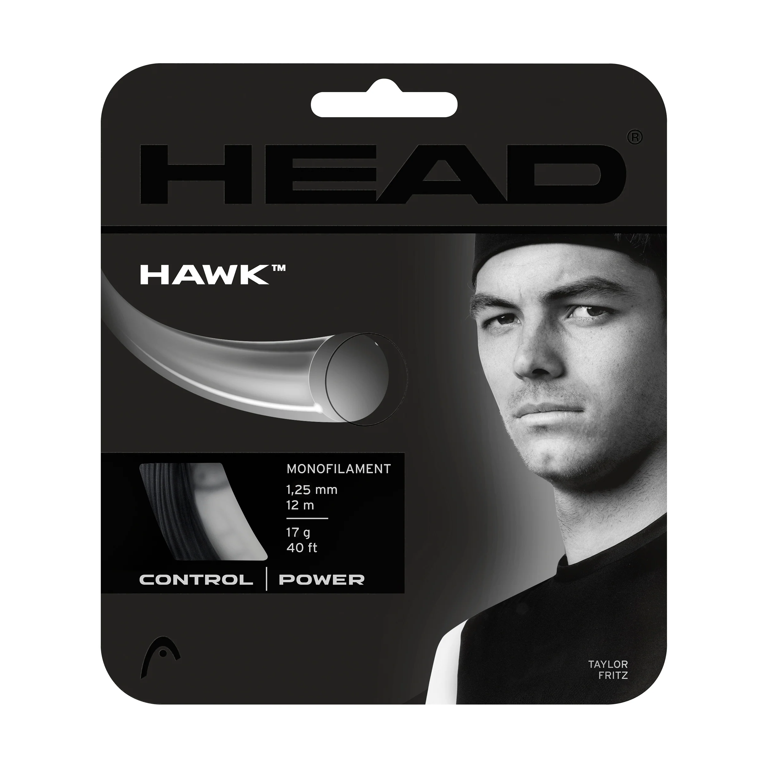 Hawk Cordage En Garniture 12m-Noir