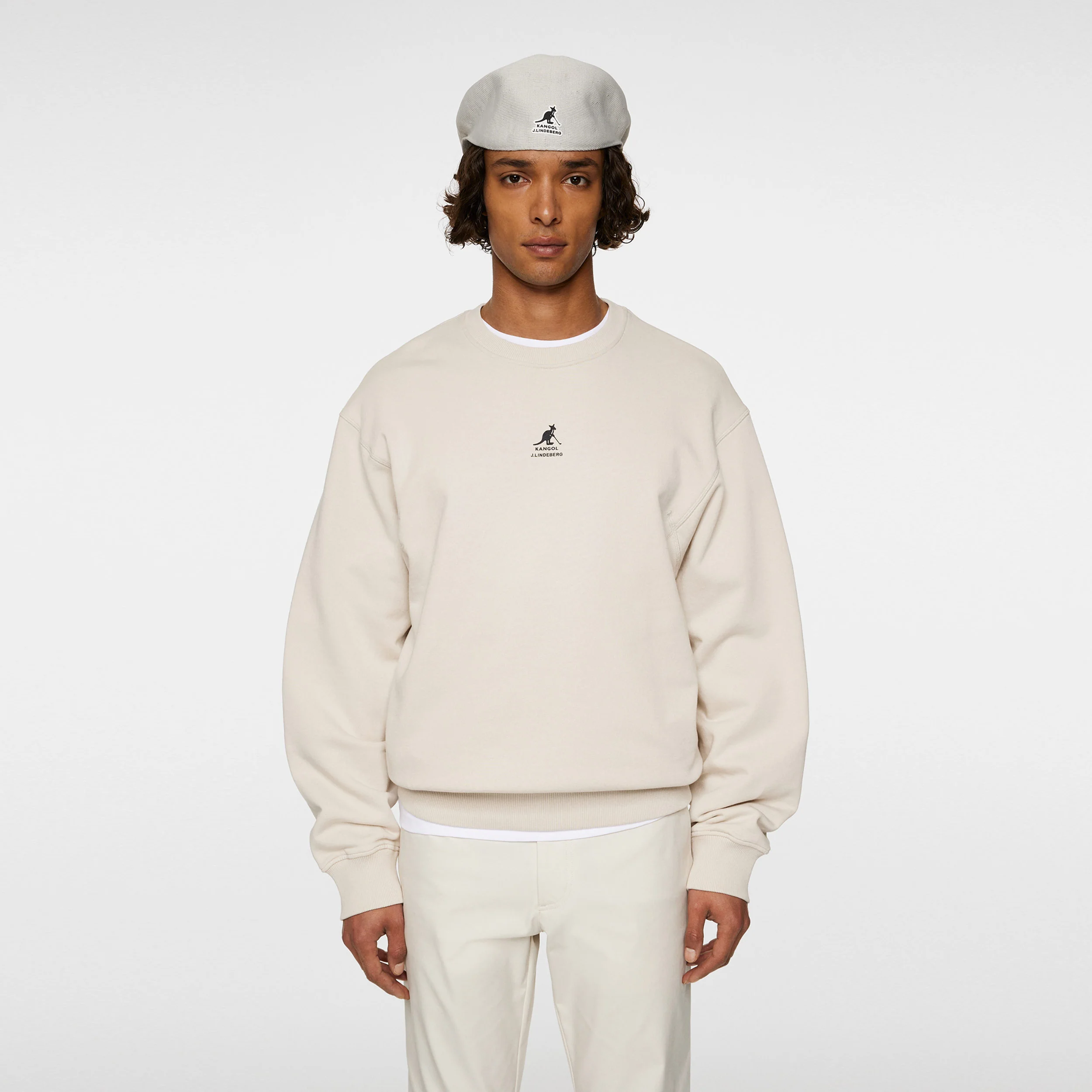 Kangol Roberto Sweat-shirt Hommes-Crème