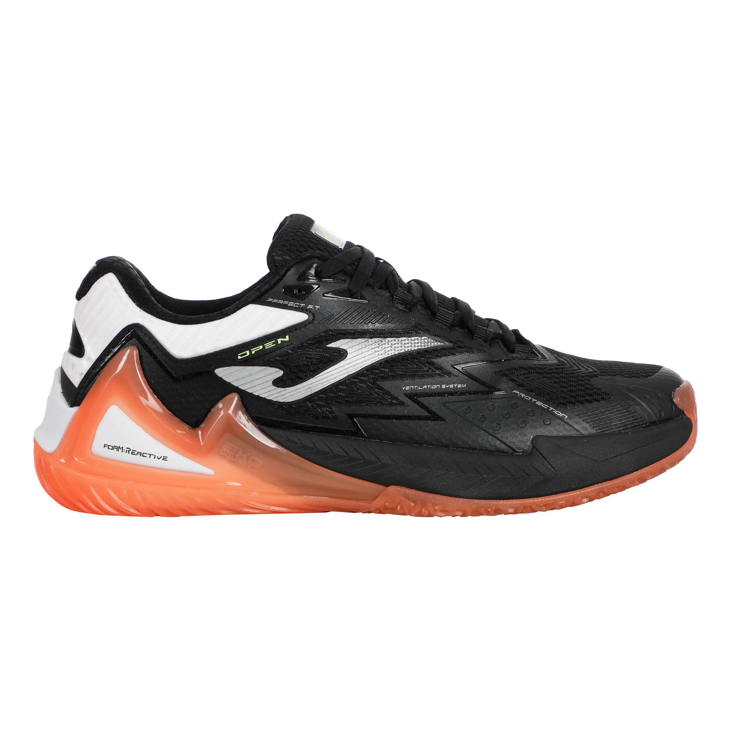 Open Chaussures Padel Hommes-Noir,Corail