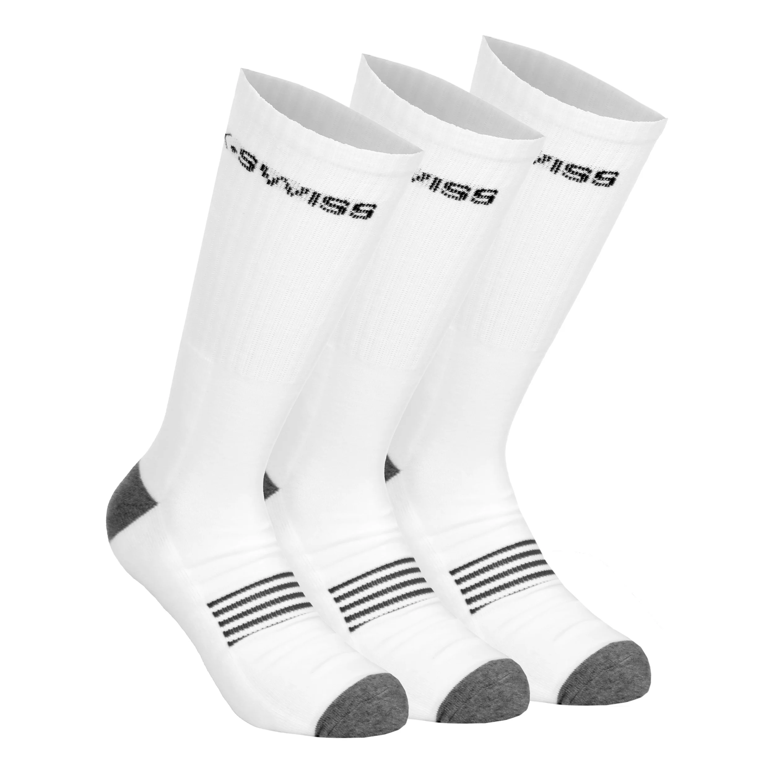 Chaussettes de tennis - Pack de 3 Unisex-blanc, noir