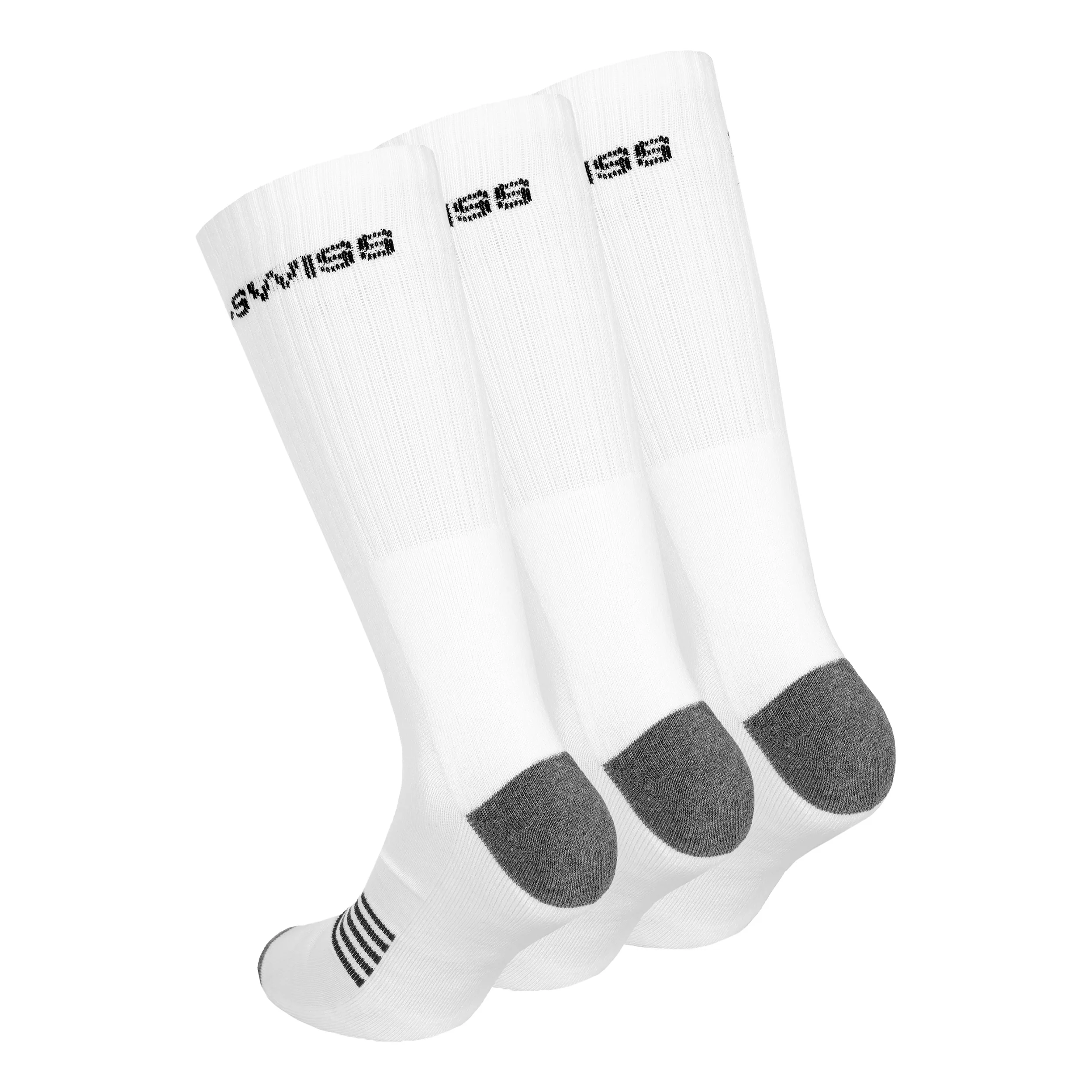 Chaussettes de tennis - Pack de 3 Unisex-blanc, noir - Image 2