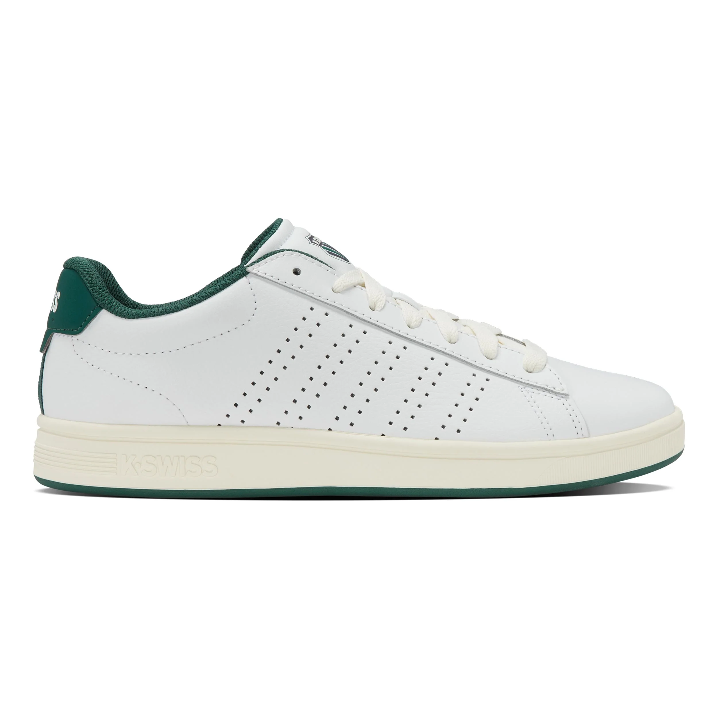 Court Base II Baskets Hommes-blanc, vert clair