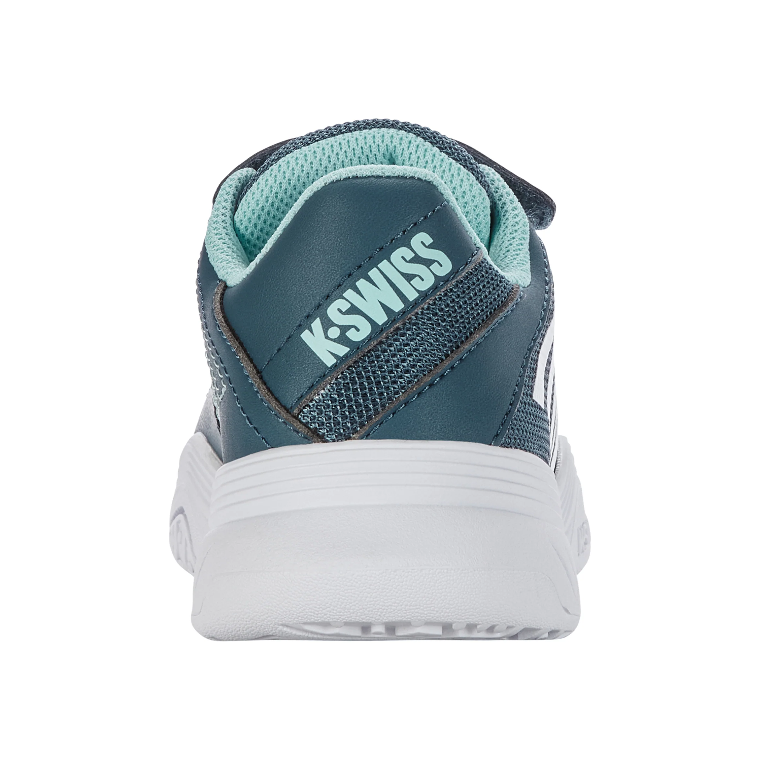 Court Express Strap Omni Chaussures Toutes Surfaces Enfants-Bleu Petrol, Blanc - Image 5