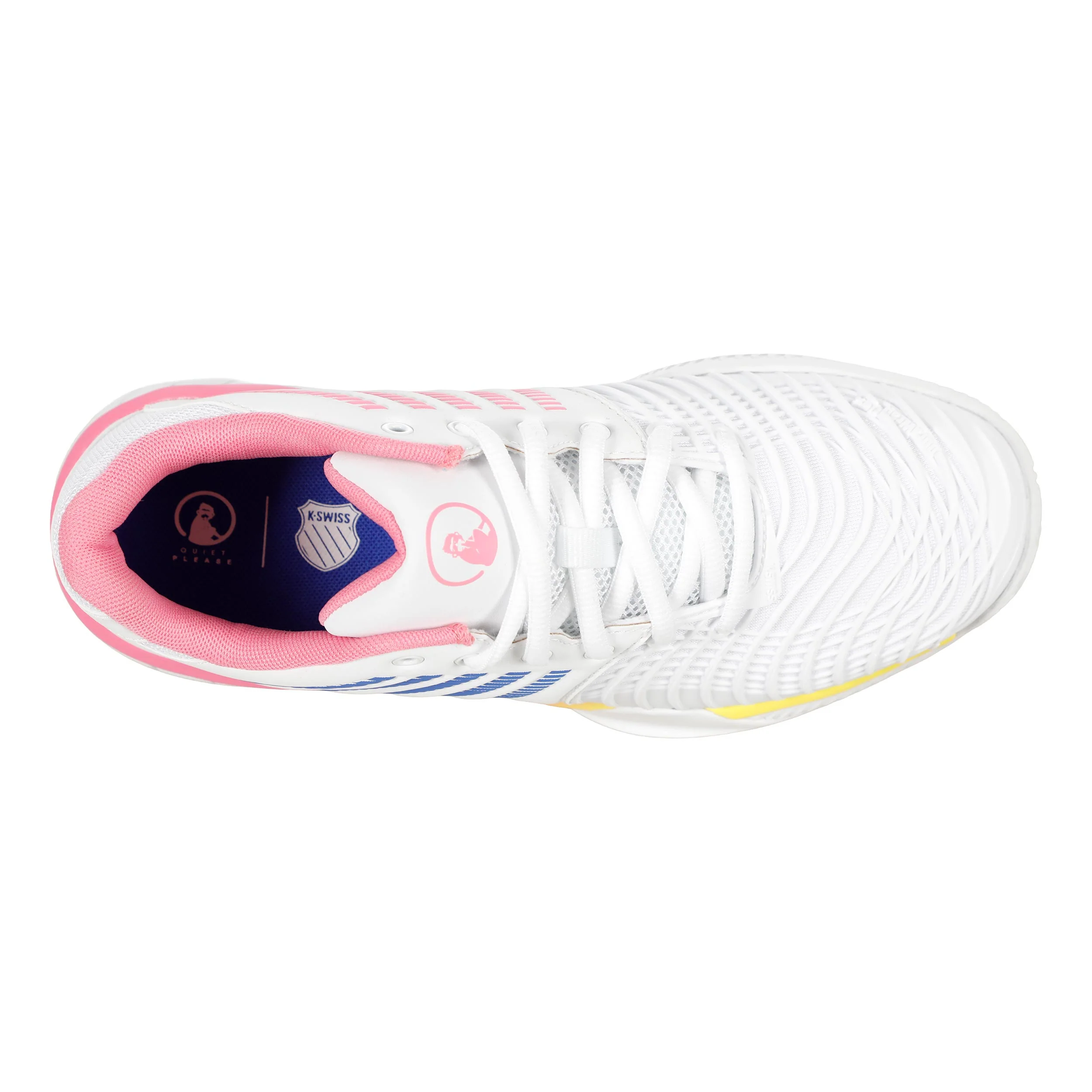 Express Light 3 x Quiet Please Chaussure terre battue Femmes - blanc, jaune - Image 3