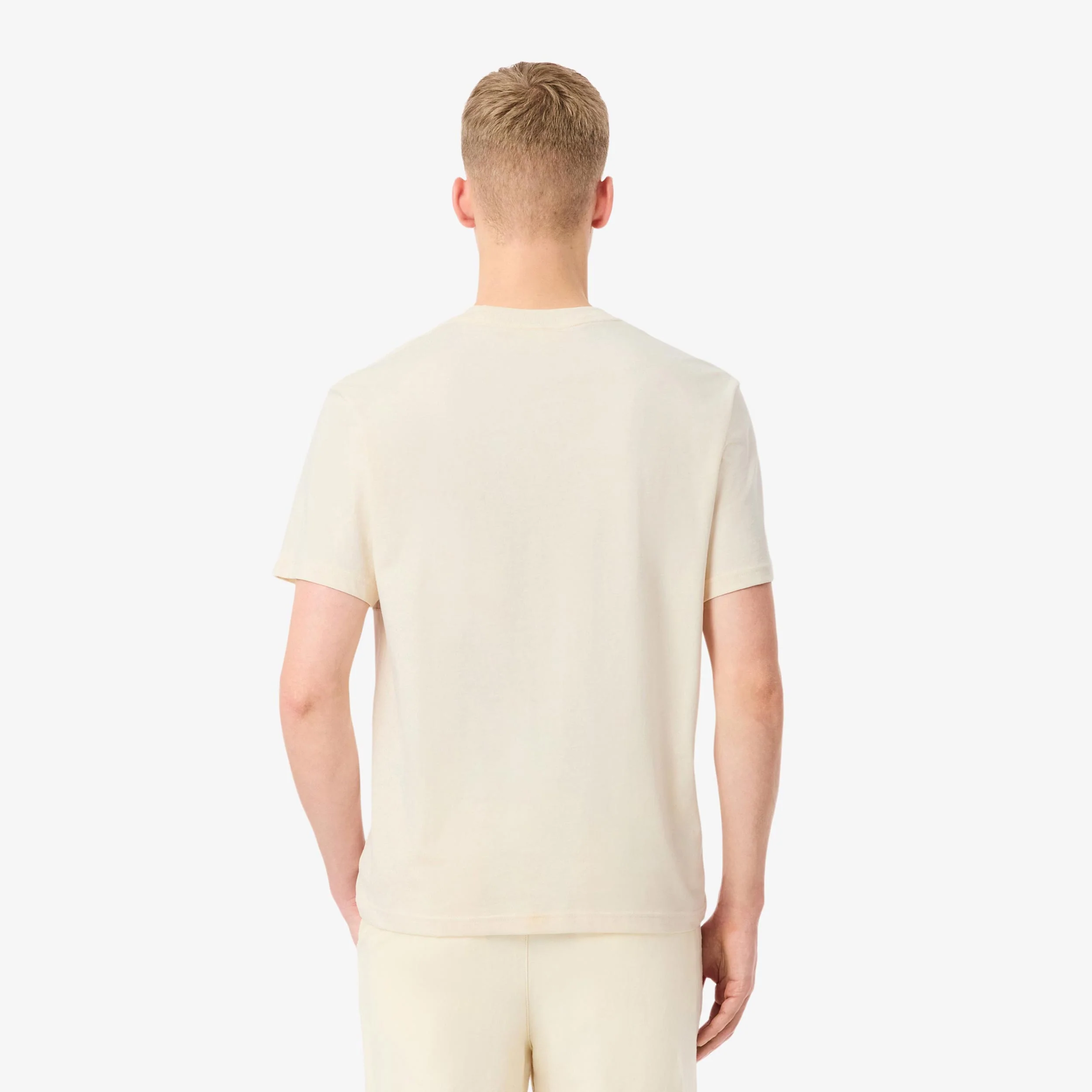 Colorblock T-shirt Hommes - crème, beige - Image 2