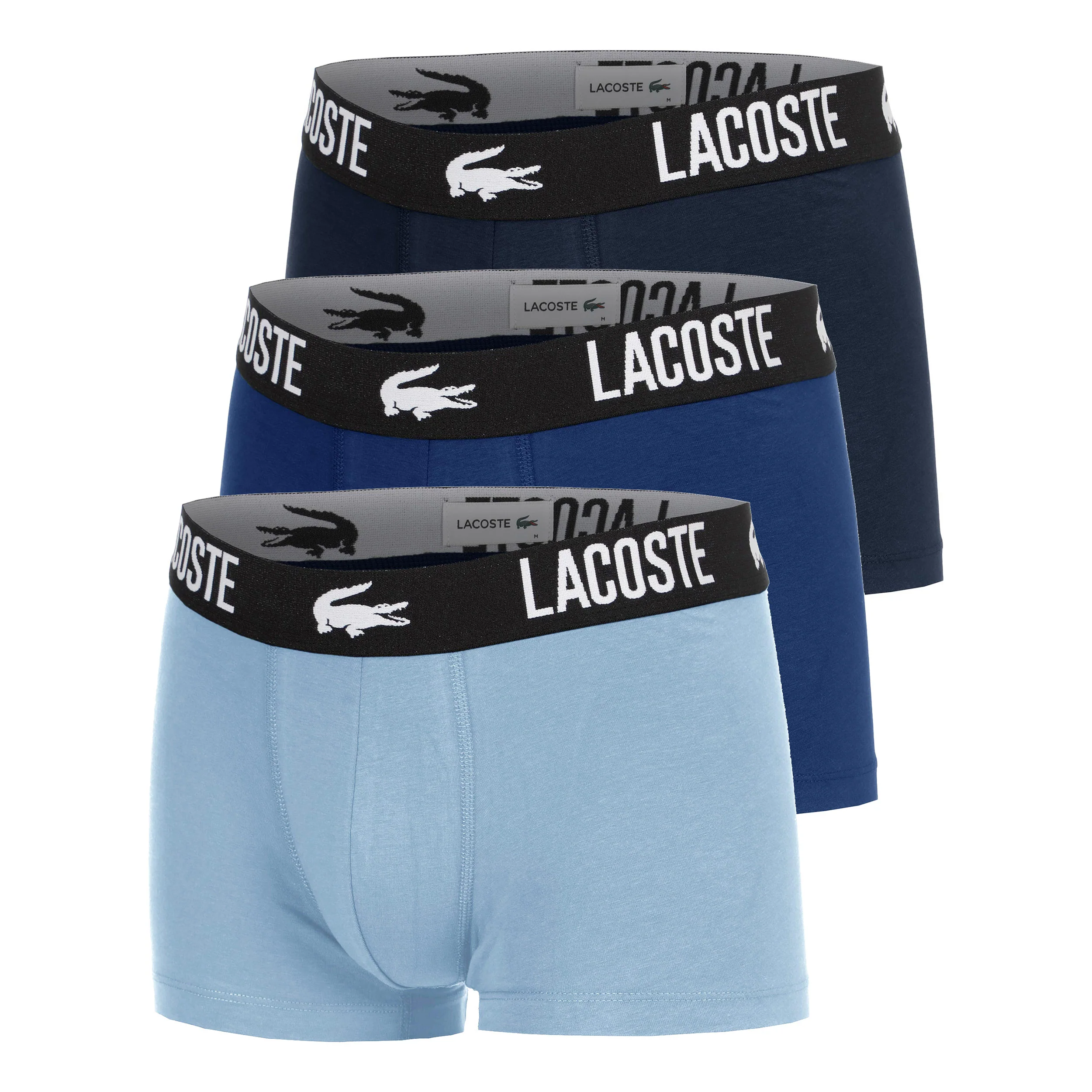 Cotton Stretch Caleçon Pack de 3 Hommes - bleu foncé