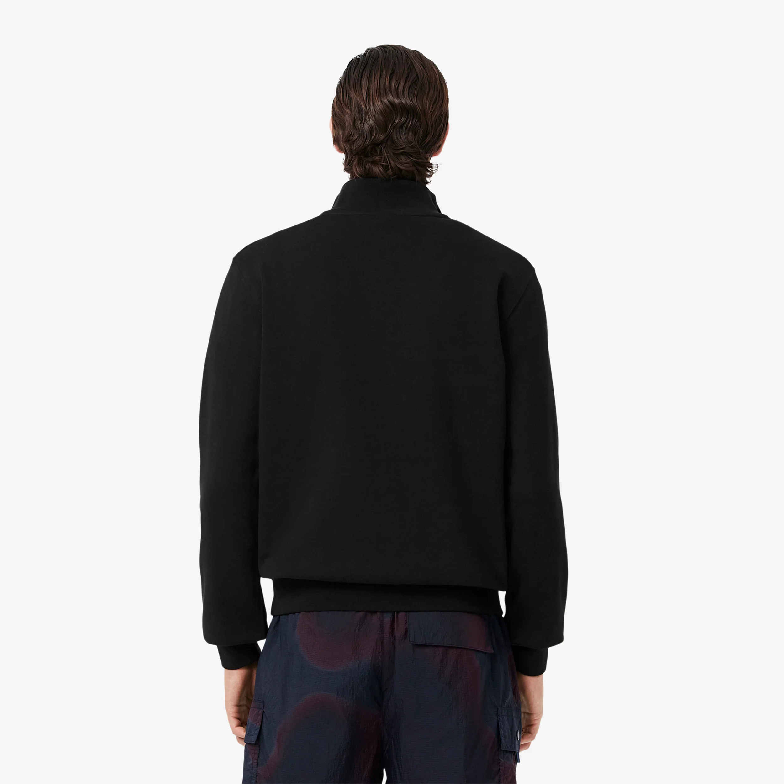 High Neck Sweat-shirt Hommes - noir - Image 5