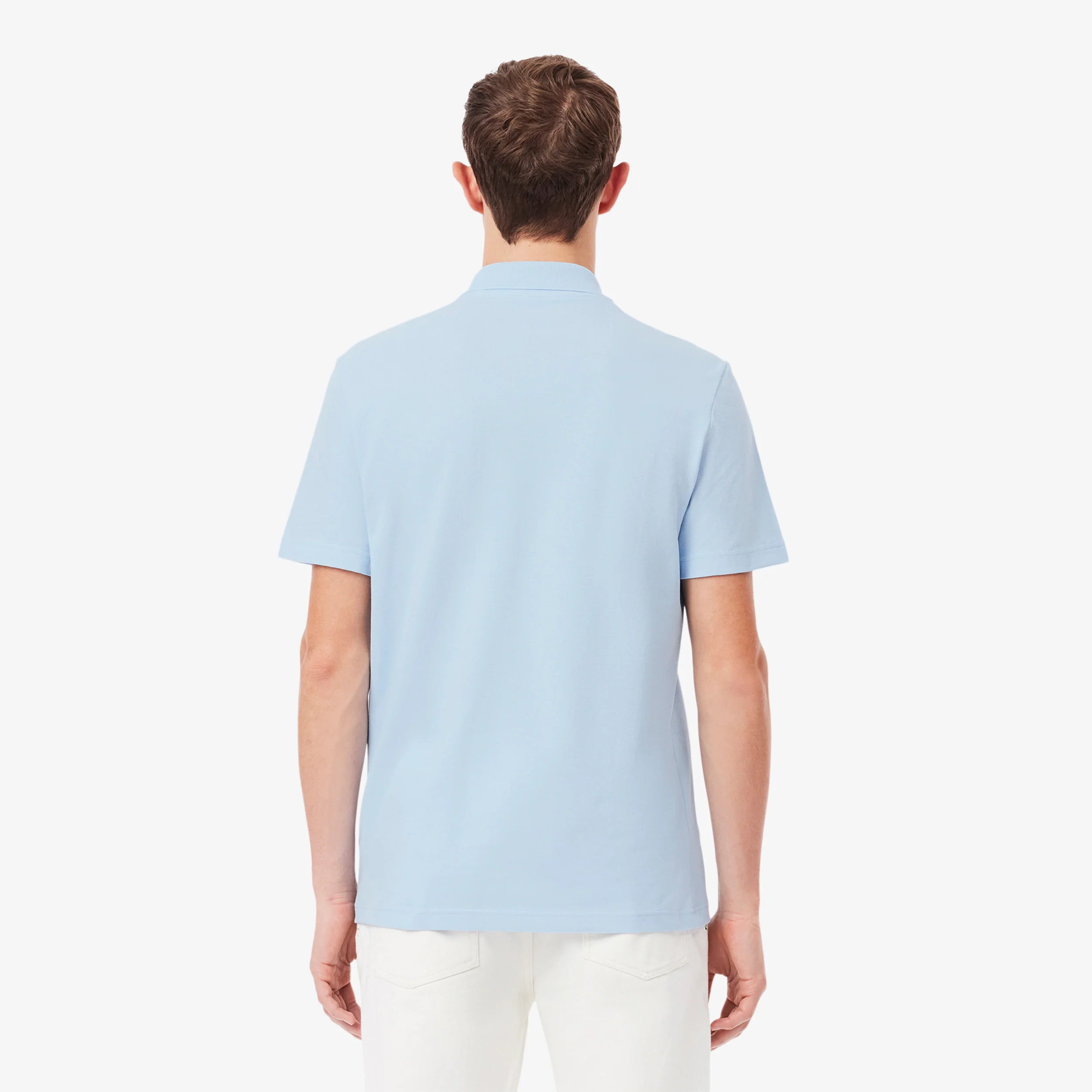 Polo Hommes - bleu clair, vert - Image 5
