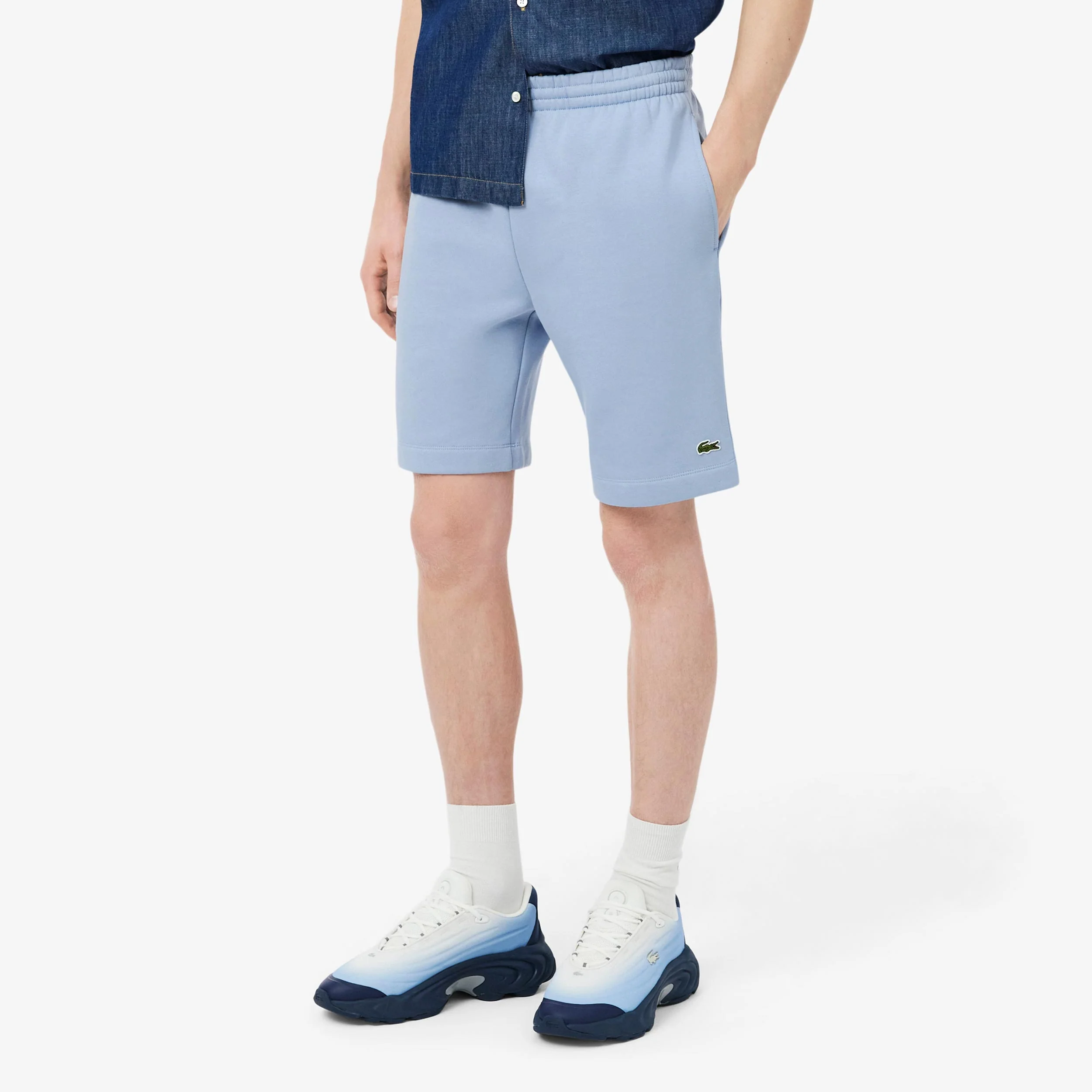 Shorts Hommes - bleu clair, vert