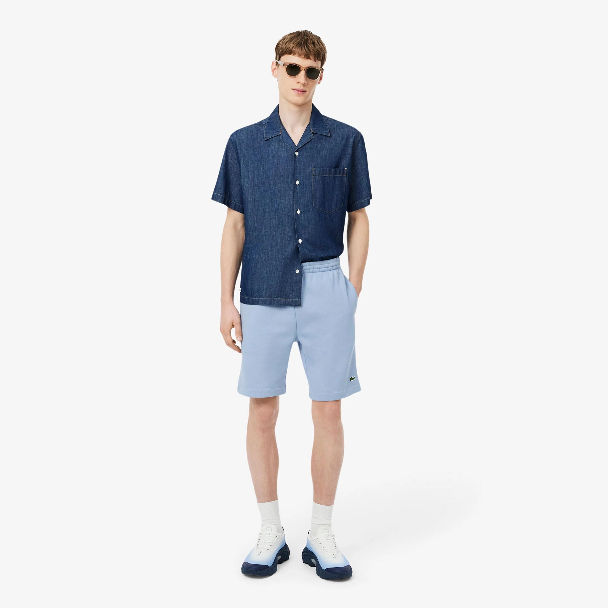 Shorts Hommes - bleu clair, vert - Image 2