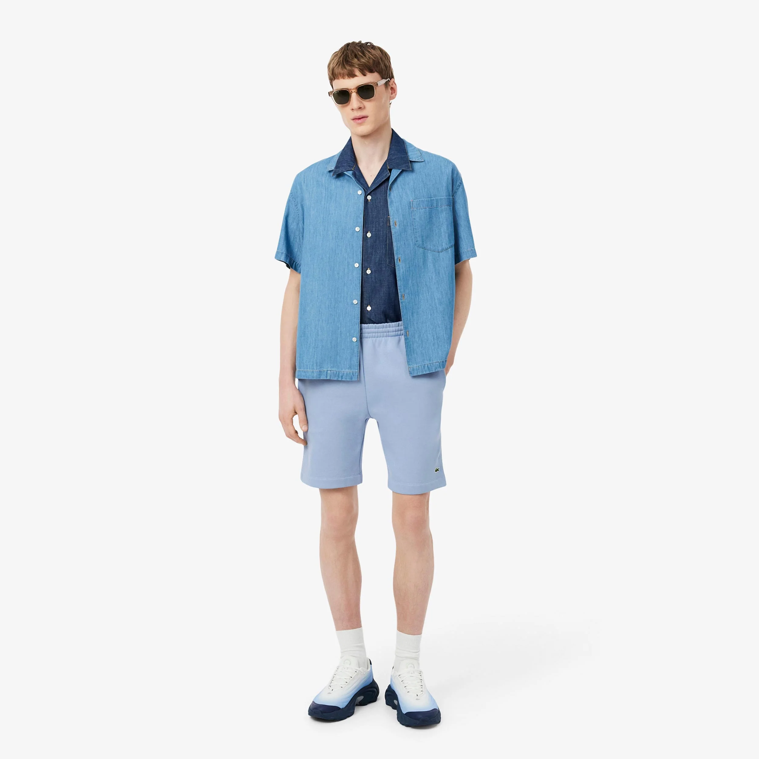 Shorts Hommes - bleu clair, vert - Image 4
